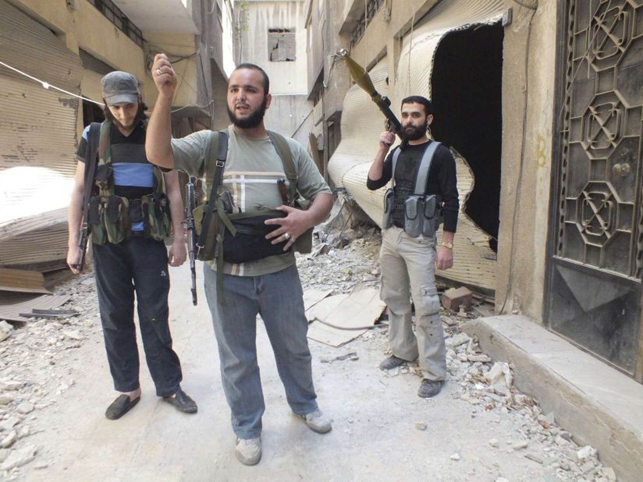 Members of the Free Syrian Army in Homs