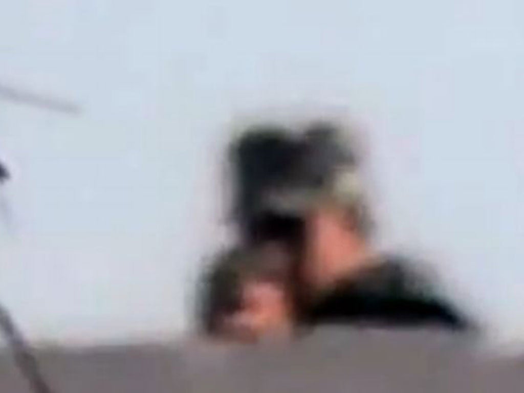 The moment the sniper turned on Ahmed Samir Assem