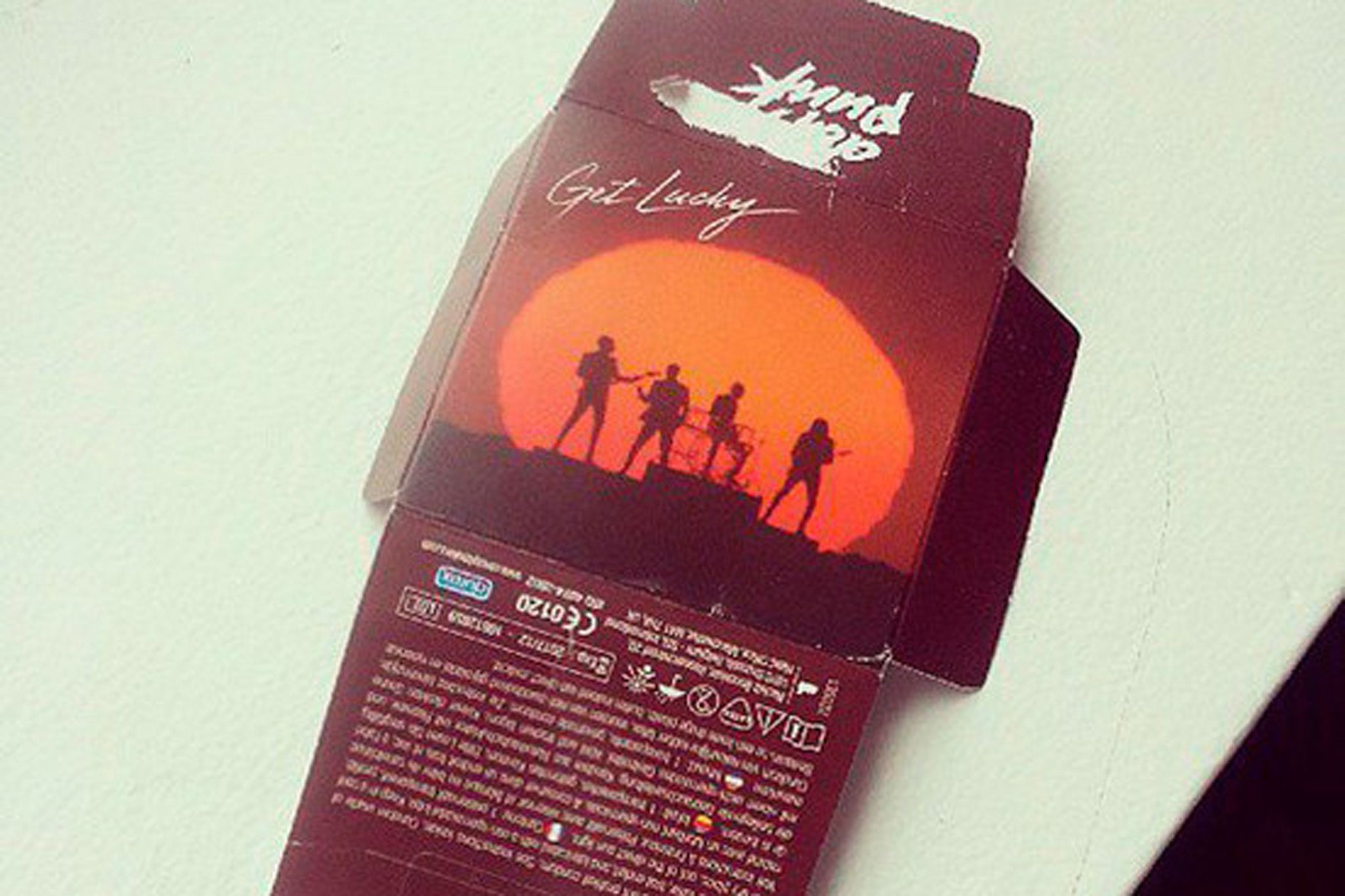 Daft Punk's 'Get Lucky' Durex condom range, posted on Instagram by DJ Diplo