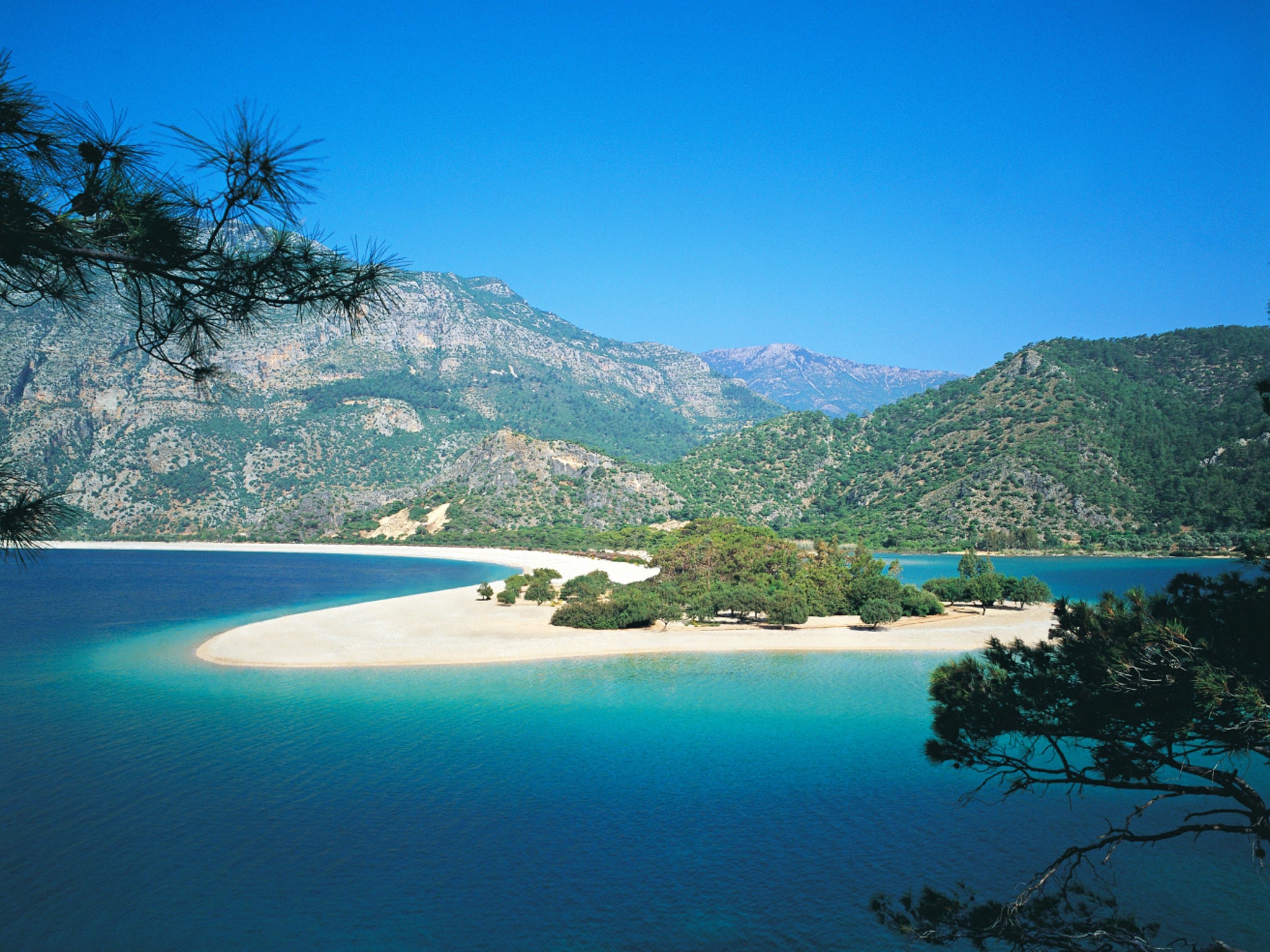 Sea here: Olu Deniz beach on Turkey's Mediterranean coast