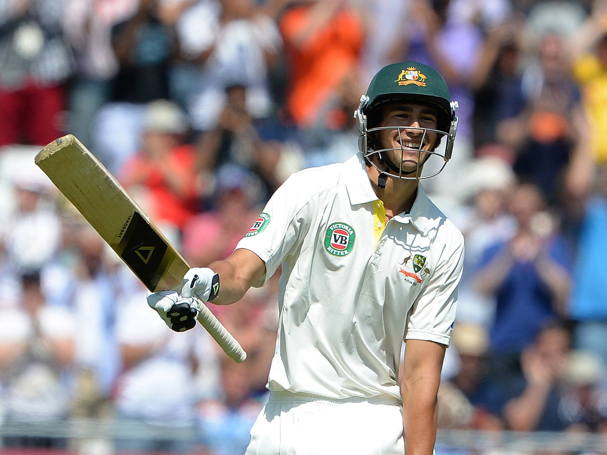 Ashton Agar celebrates his half century