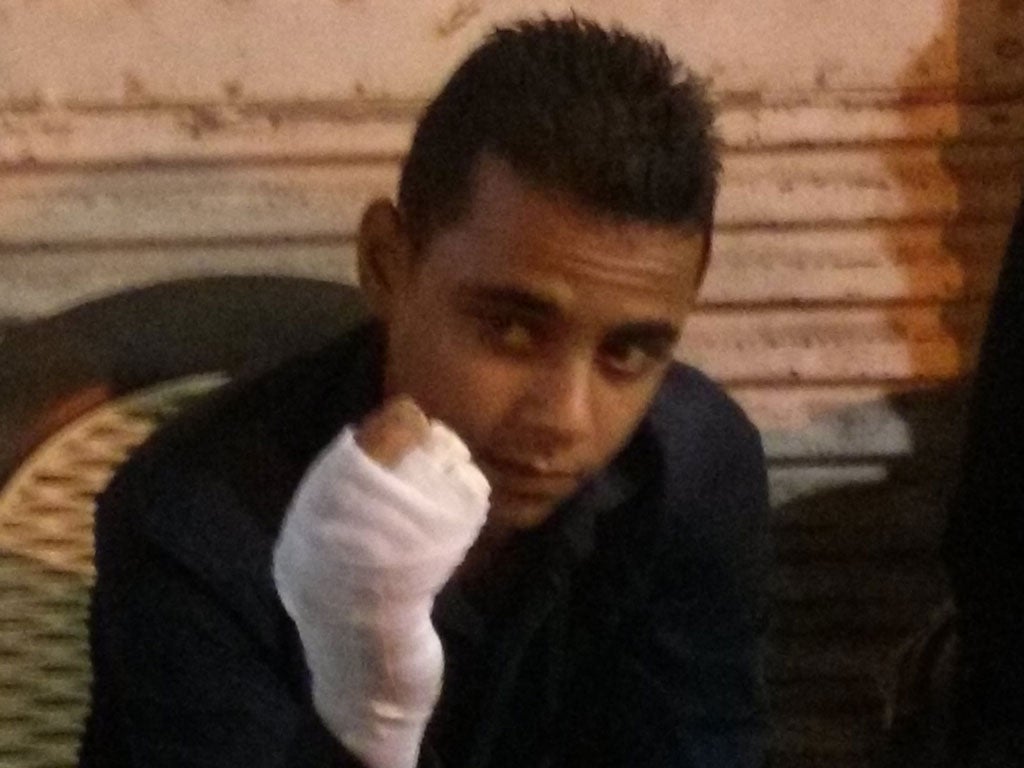 Amer Salah was one of the youths chased by Muslim extremists in Alexandria