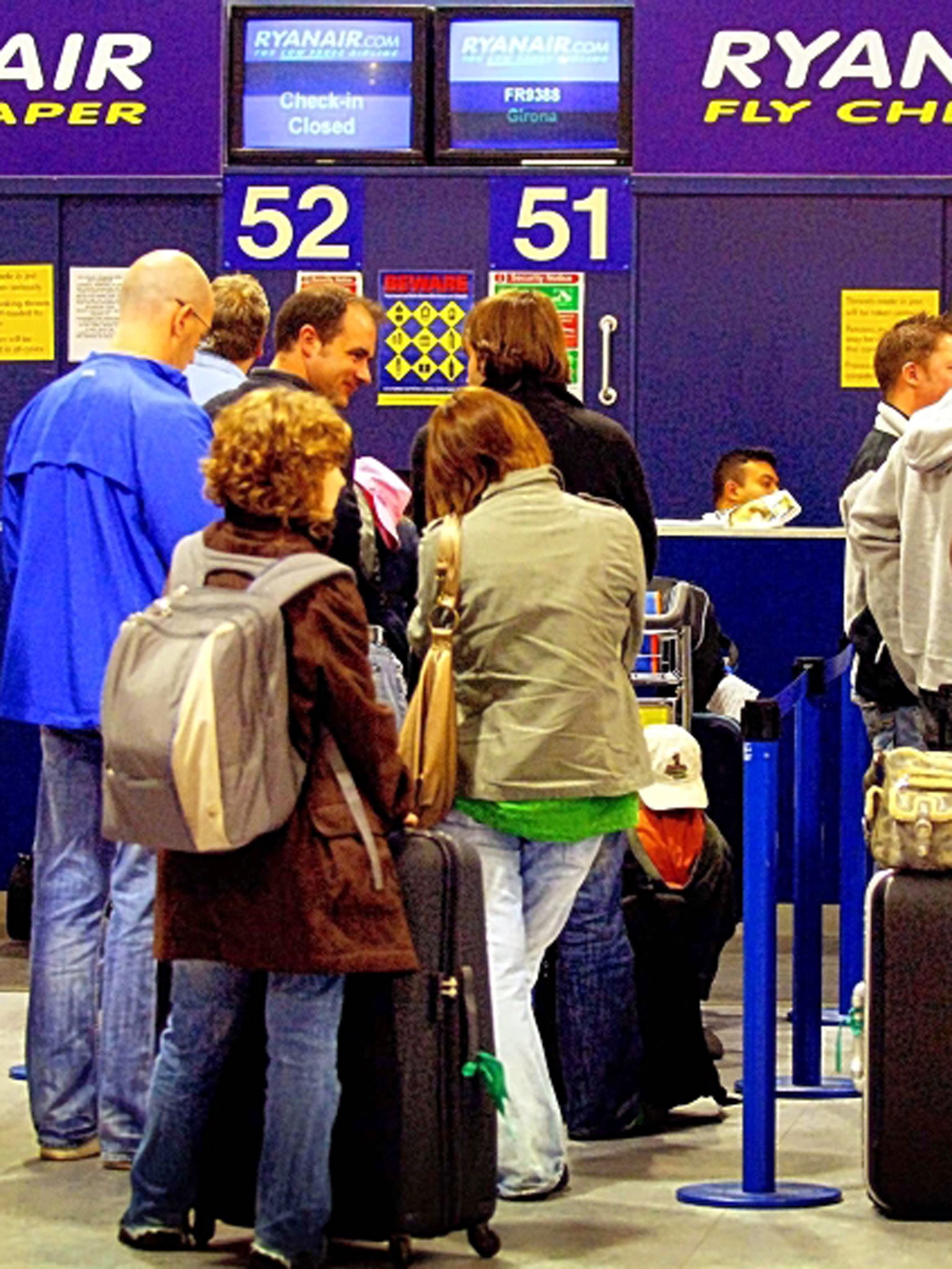 On the case: checked baggage often attracts a charge