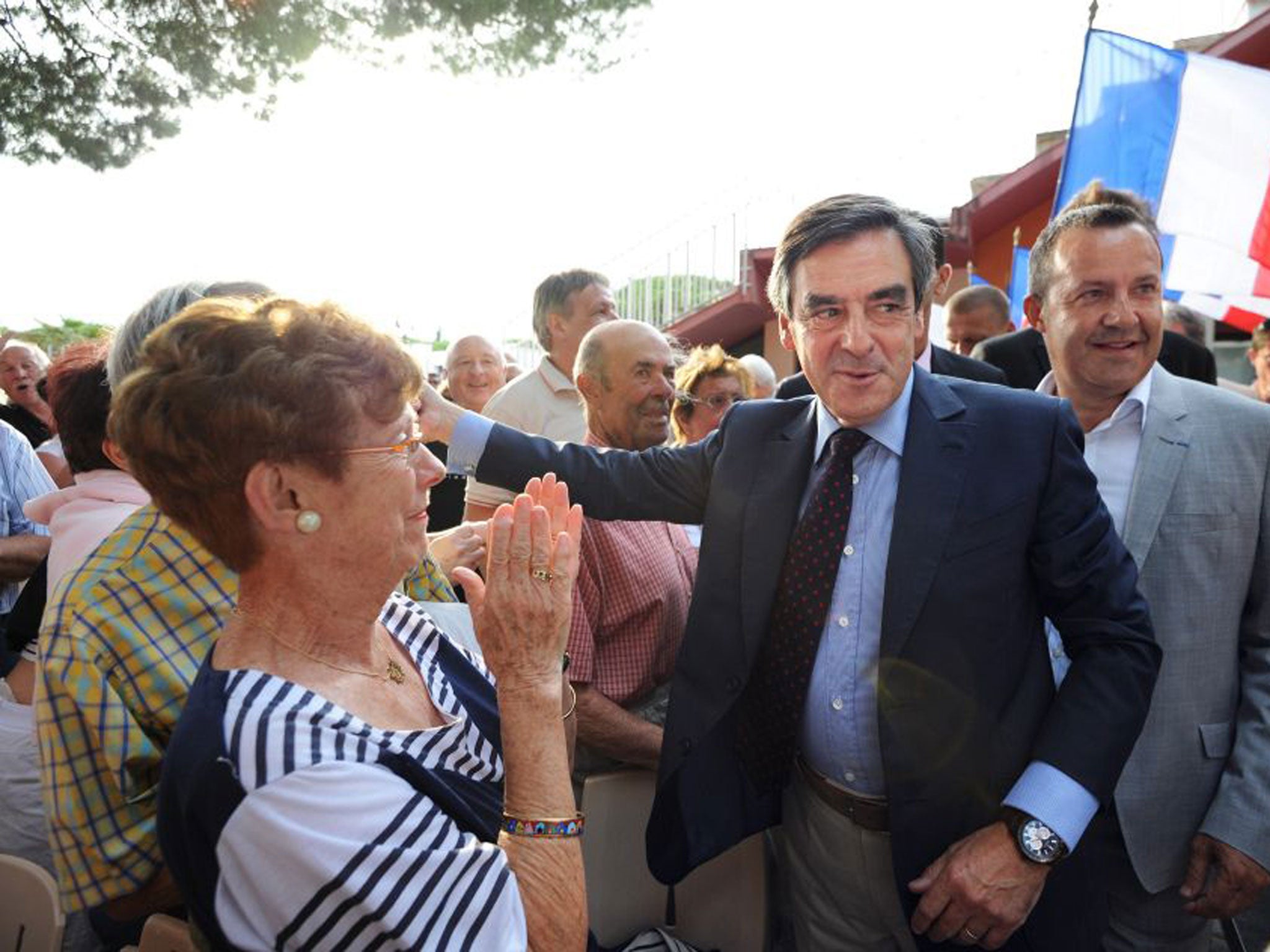 François Fillon in La Grande-Motte on Thursday