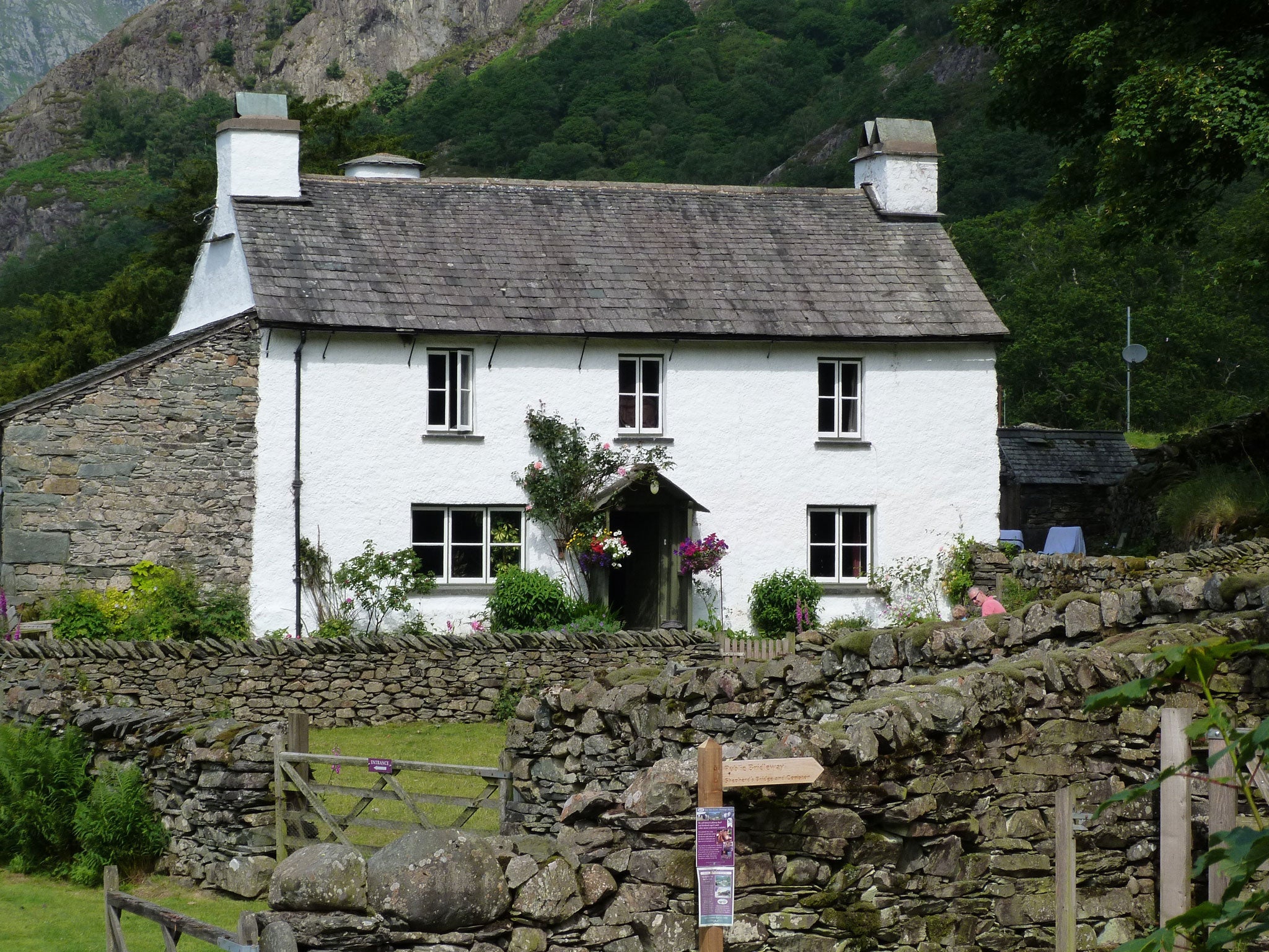 Lake escape: Yew Tree Farm was once owned by the writer Beatrix Potter but is now  a cosy rental, sleeping six