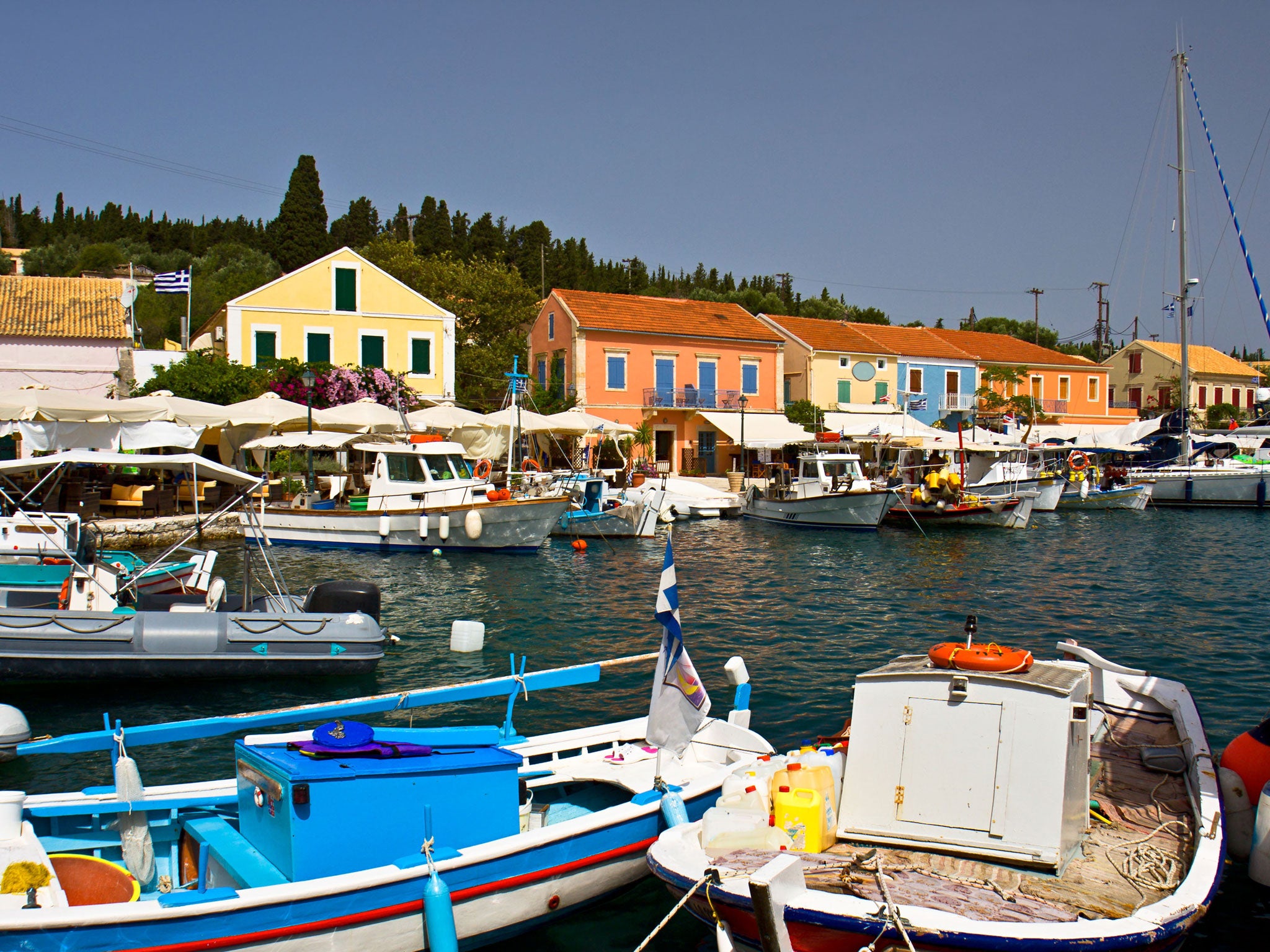 Fresh and wild: Tavernas in Fiscardo rely on the daily catch