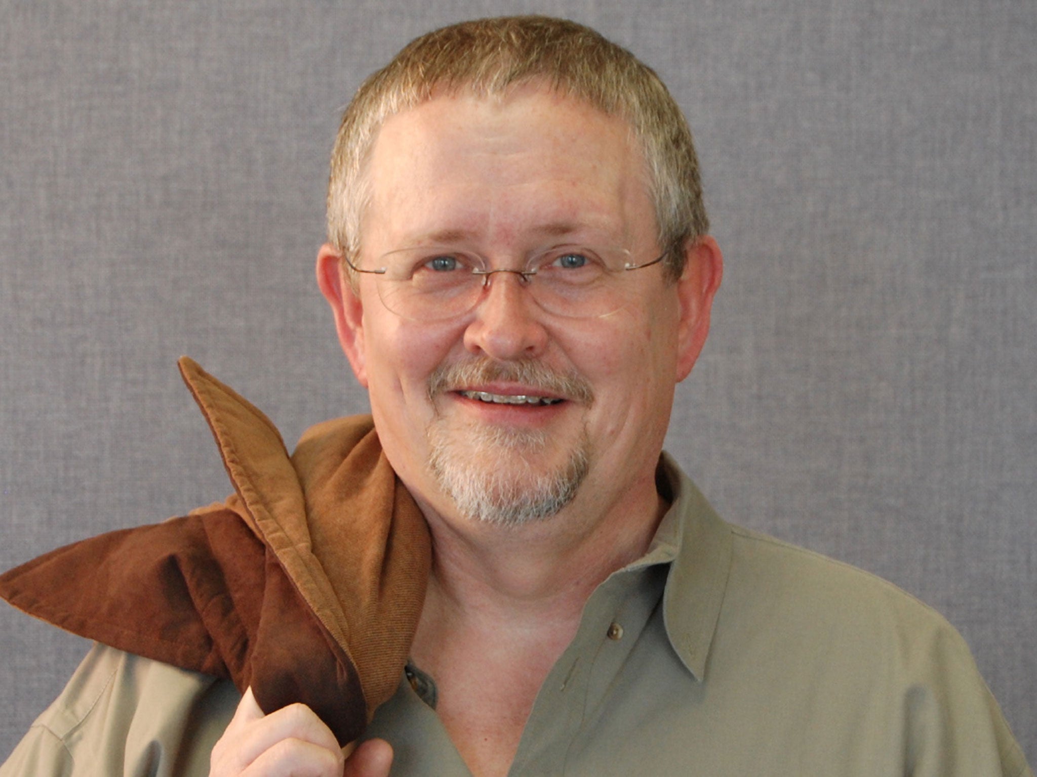 The novelist, Orson Scott Card.