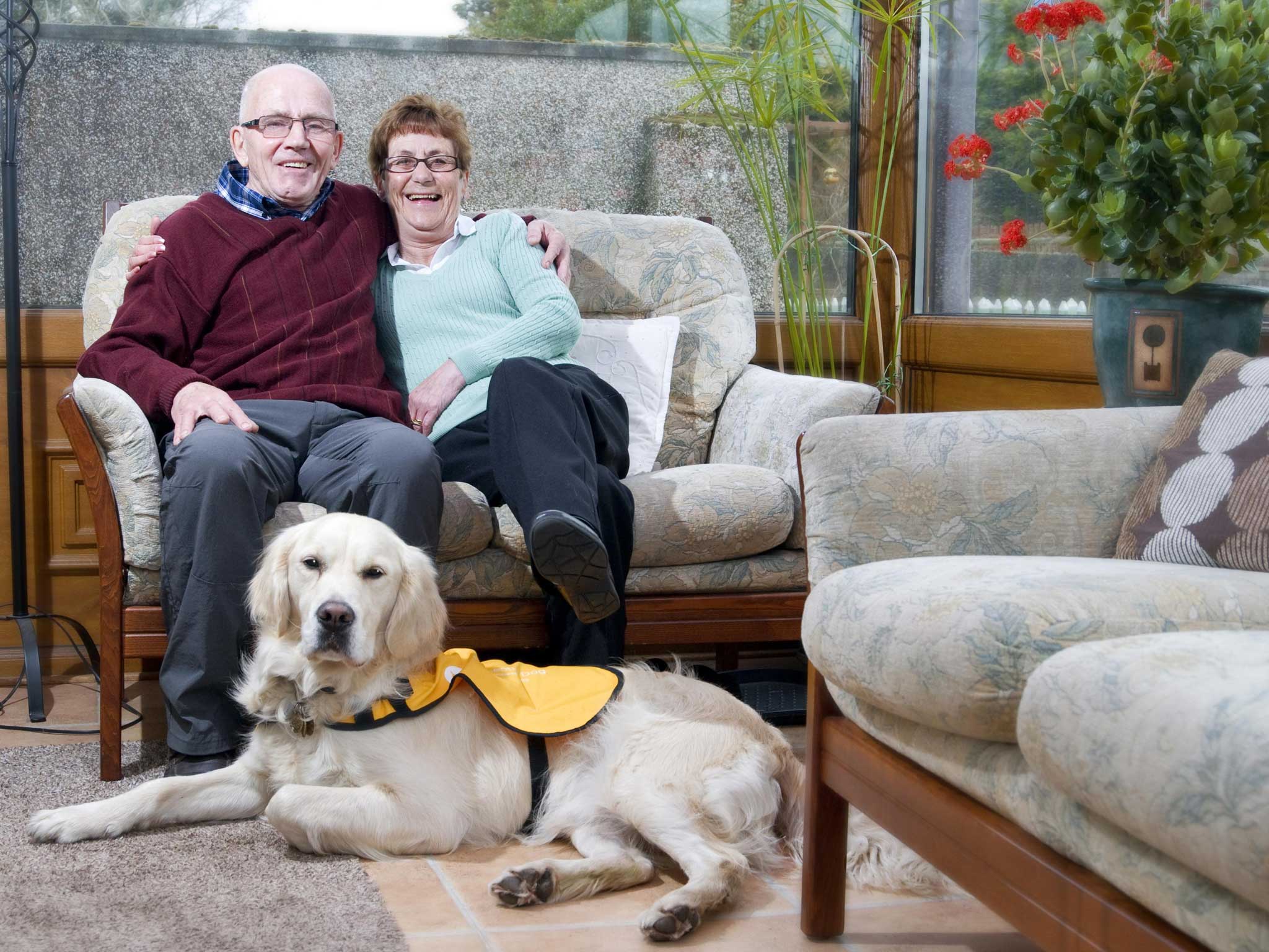 Maureen and Frank Benham with Kaspa