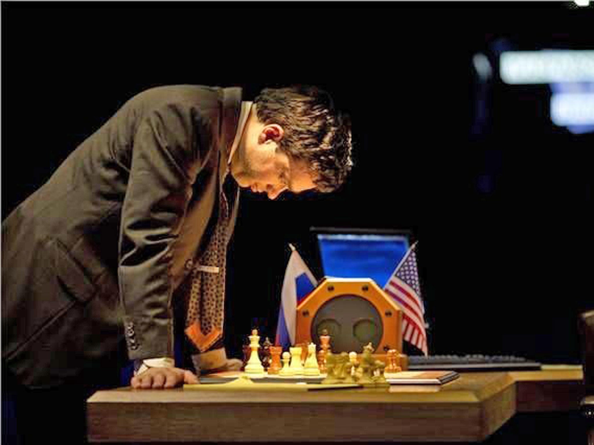 Hadley Fraser as Garry Kasparov in The Machine