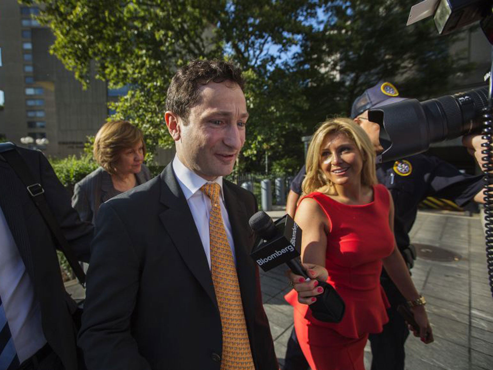 The former Goldman Sachs trader Fabrice Tourre arrives at the Manhattan Federal Court in New York