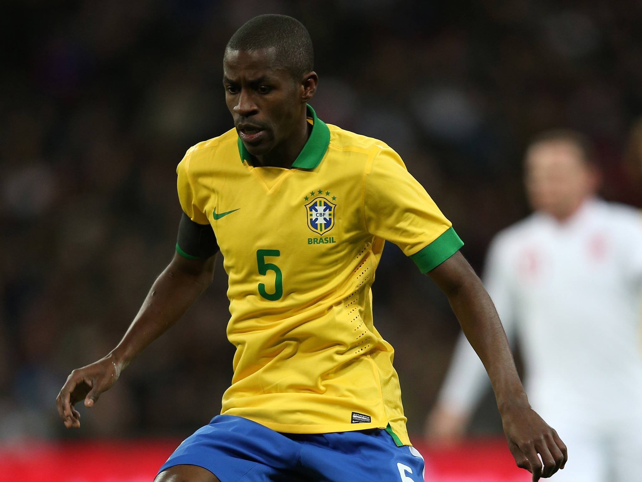 Ramires pictured playing for Brazil