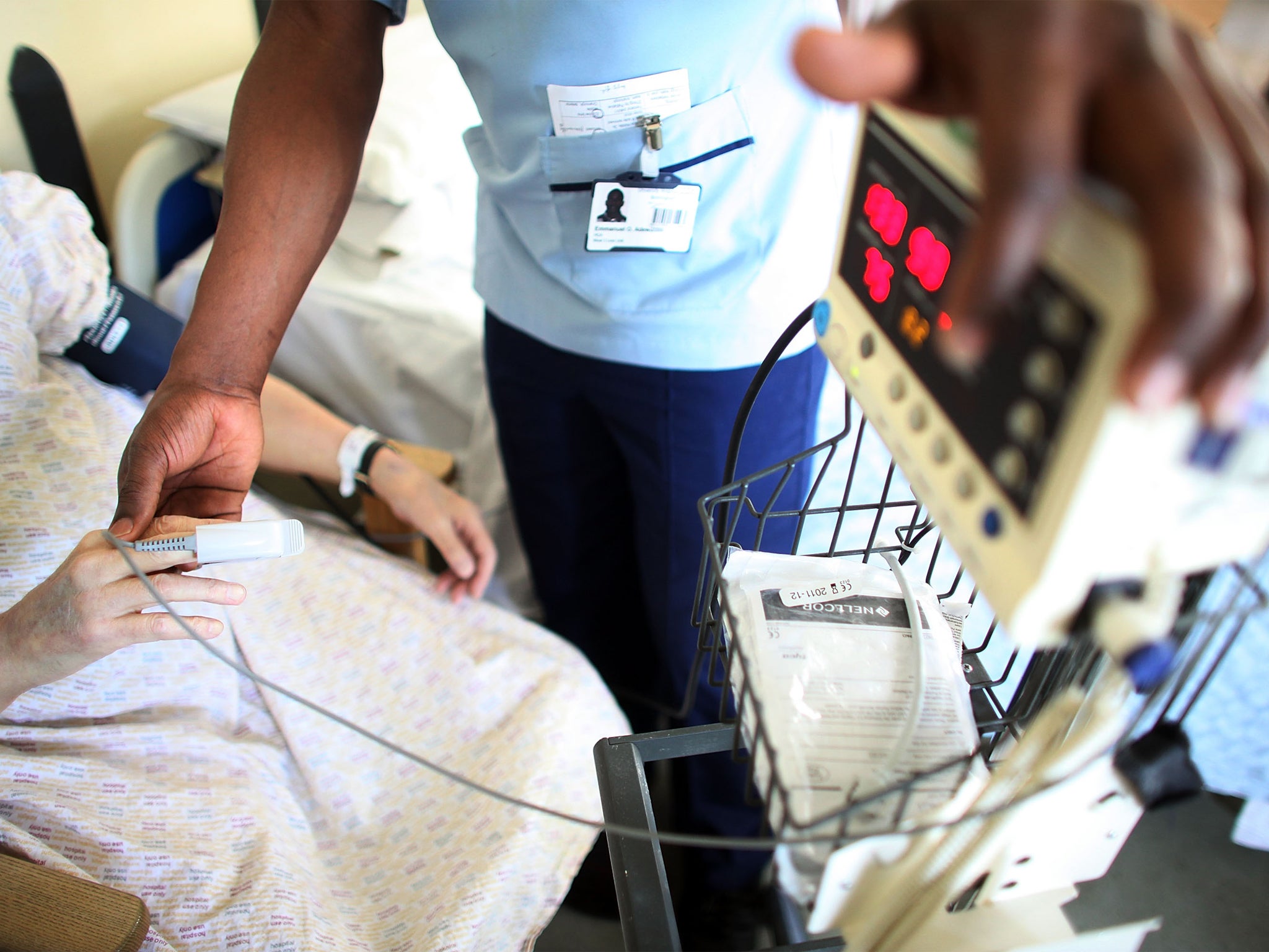 A paramedic arrived after five minutes, an ambulance crew after 10; the staff were brilliant