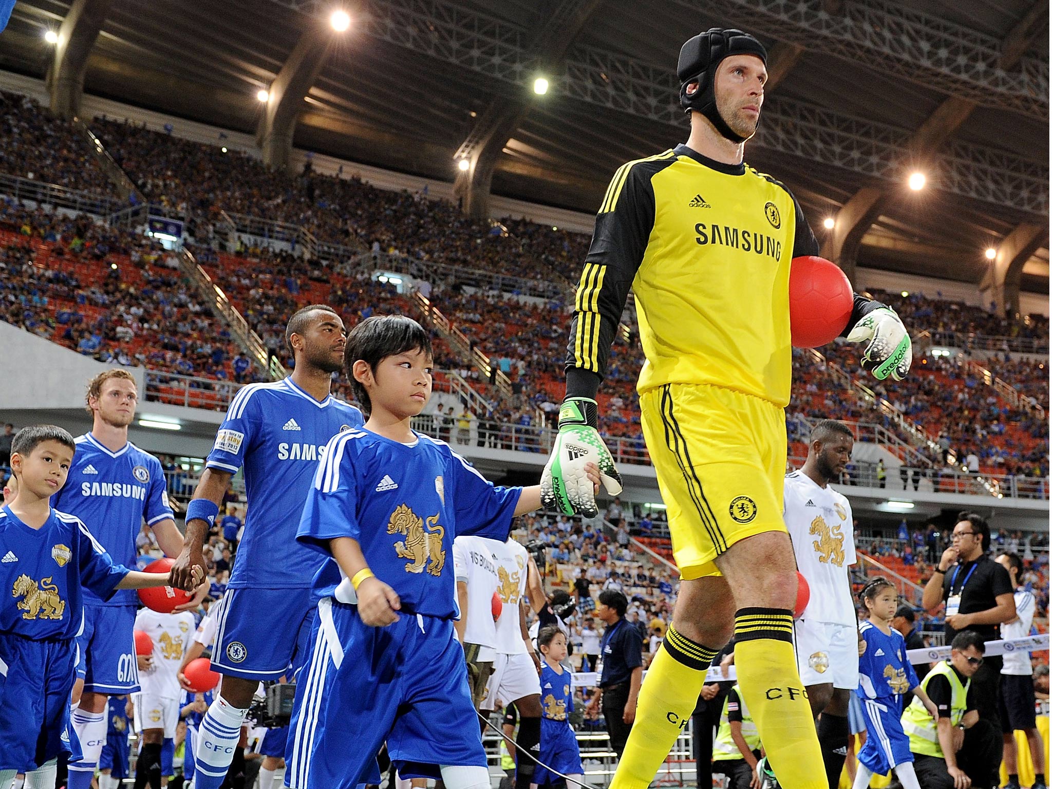 Petr Cech on the pre-season tour