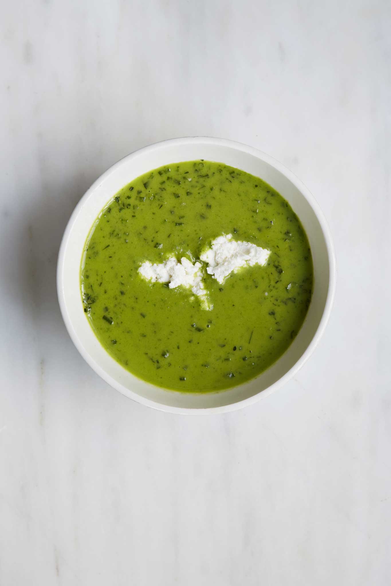 Go green: Mark's bolting herb soup