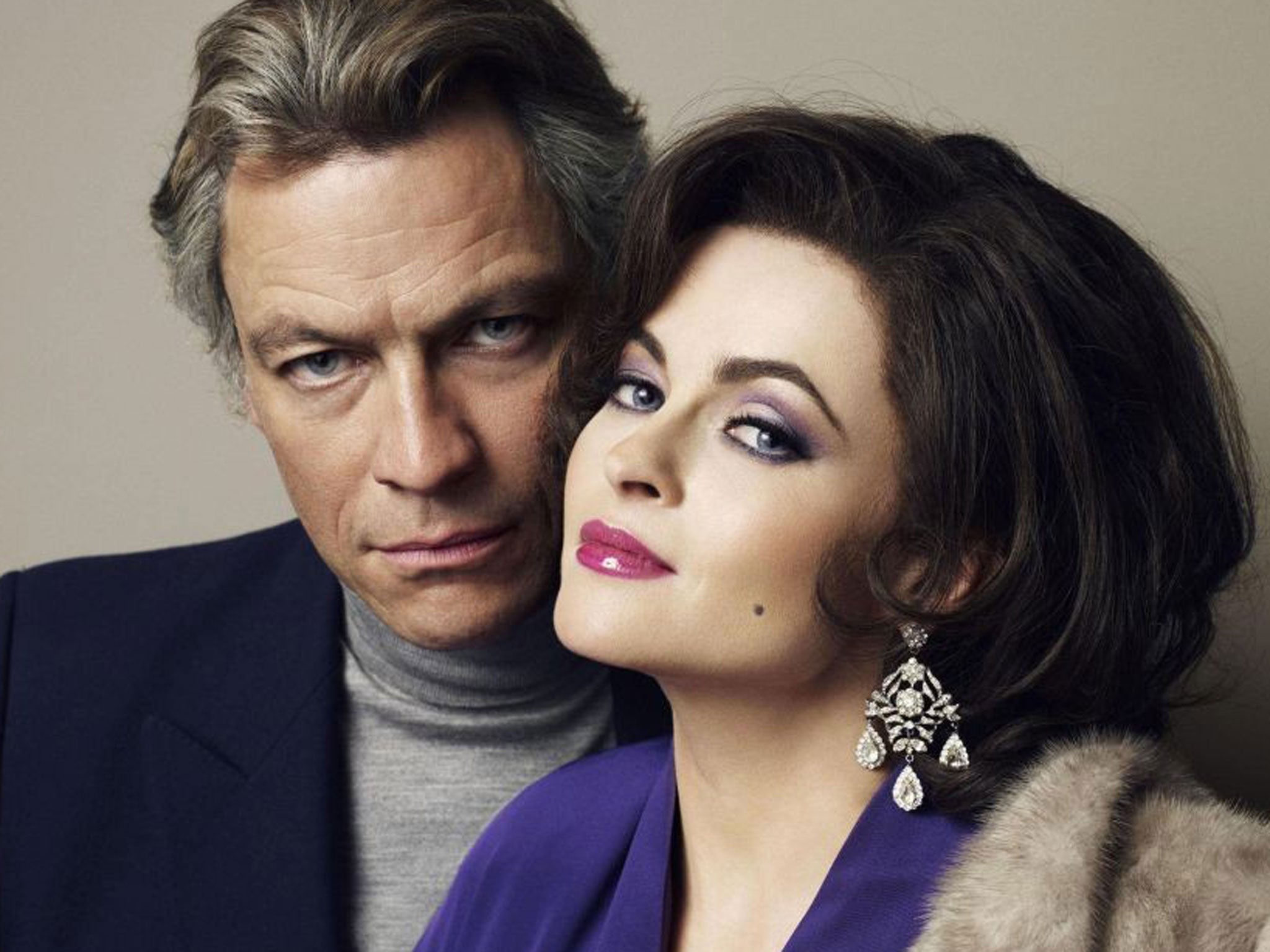 Dominic West And Helena Bonham Carter as Richard Burton ans Elizabeth Taylor
