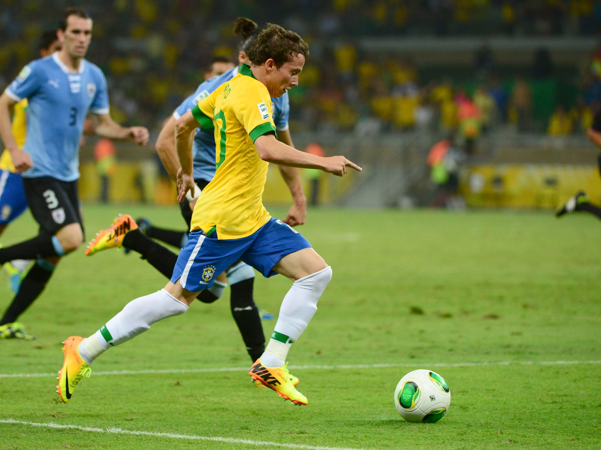 Brazilian hot prospect Bernard already has five caps for the Selecao