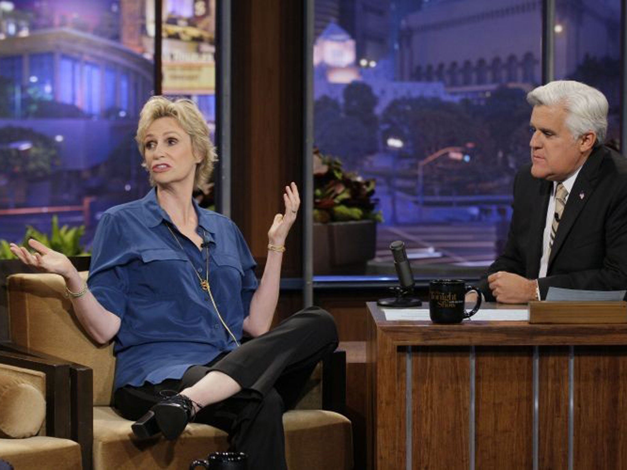 Jane Lynch on the Jay Leno Show