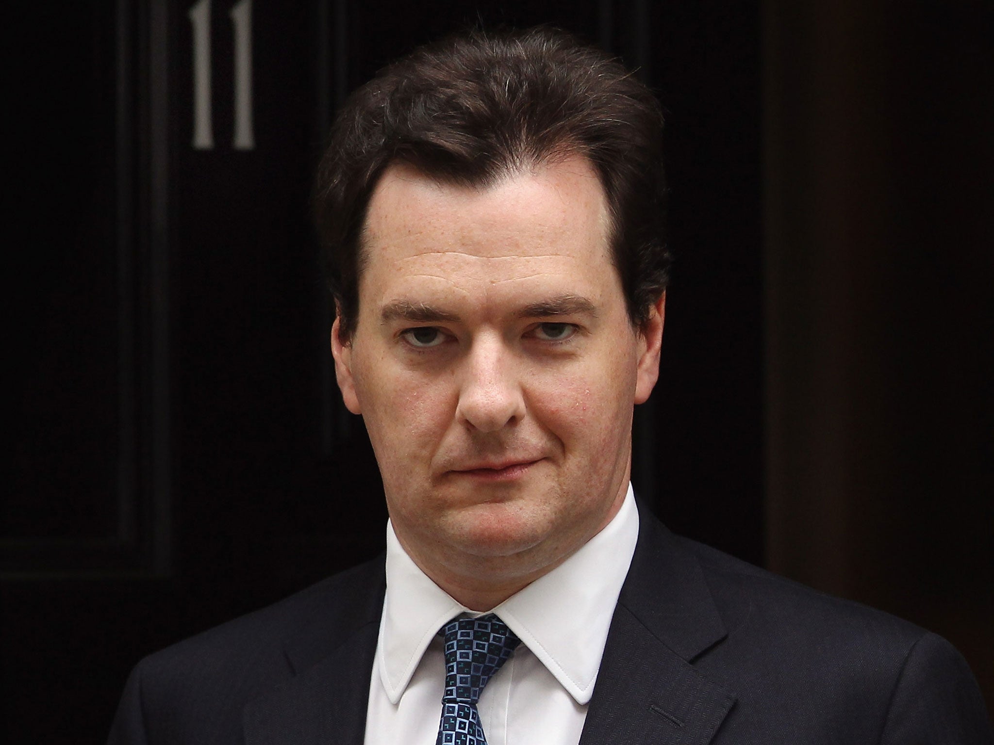 British Chancellor George Osborne leaves 11 Downing Street on August 11, 2011 in London, England.