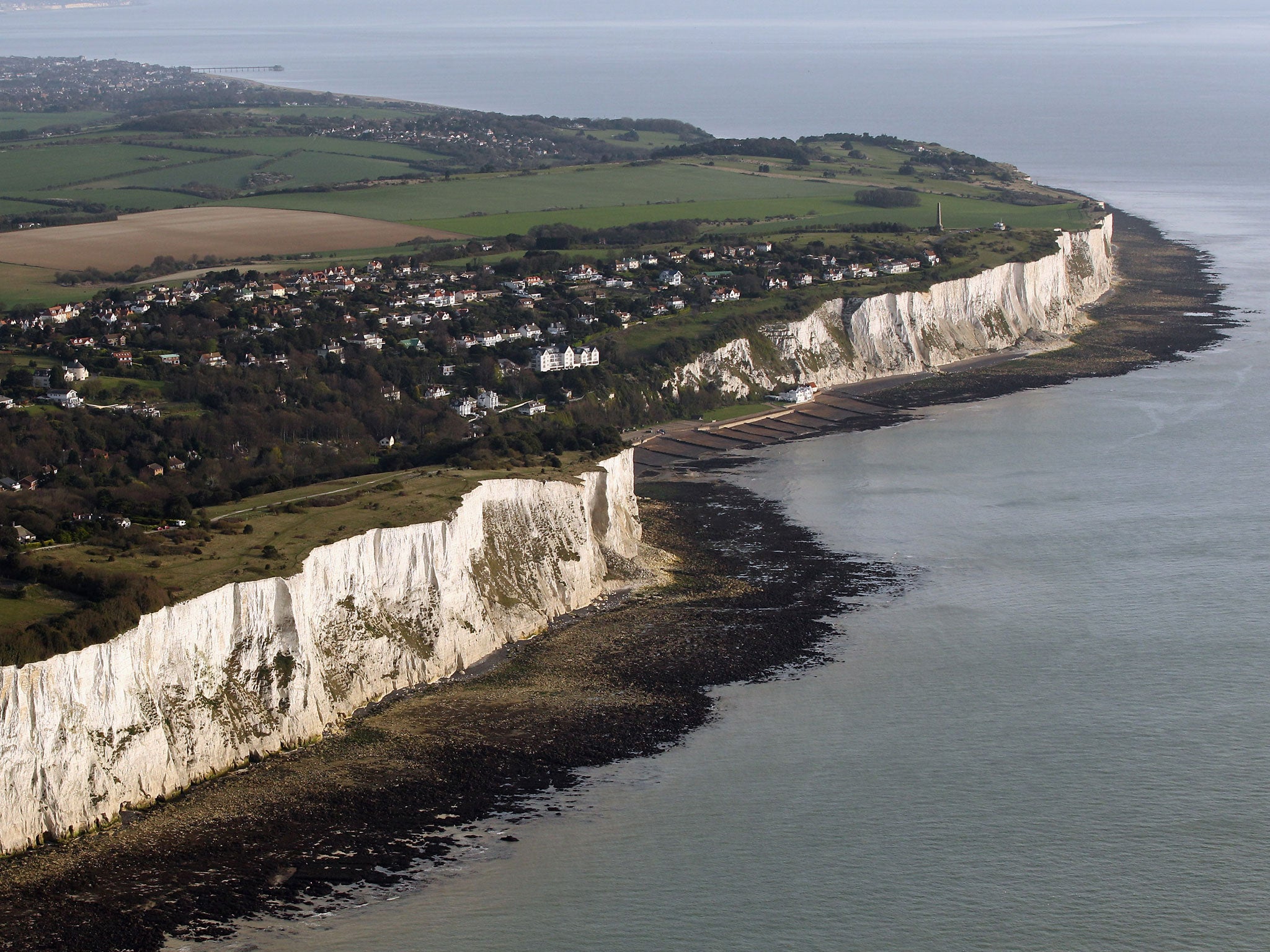 A light aircraft has crashed into the English Channel