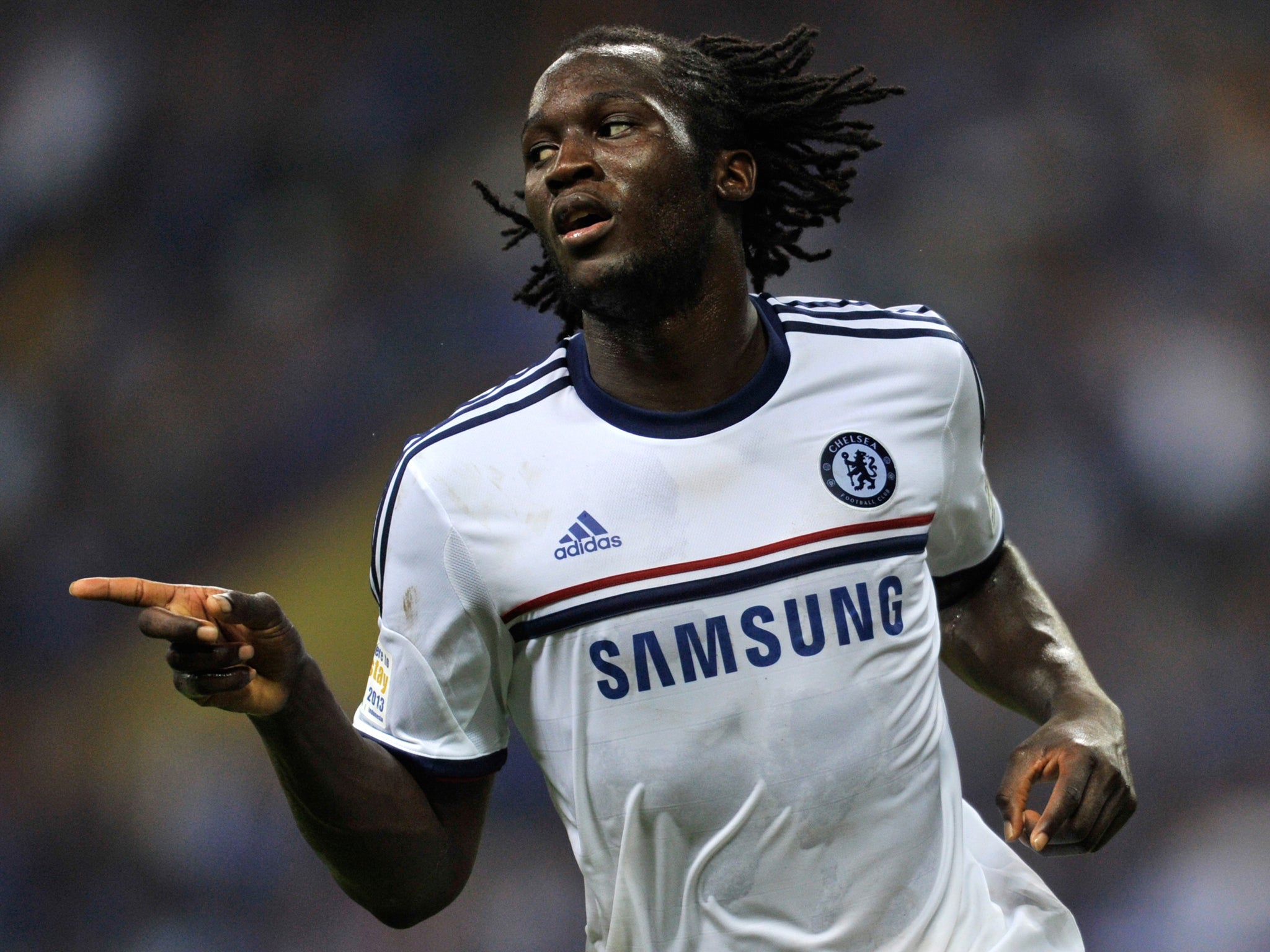 Romelu Lukaku in action on Chelsea's pre-season tour of Asia