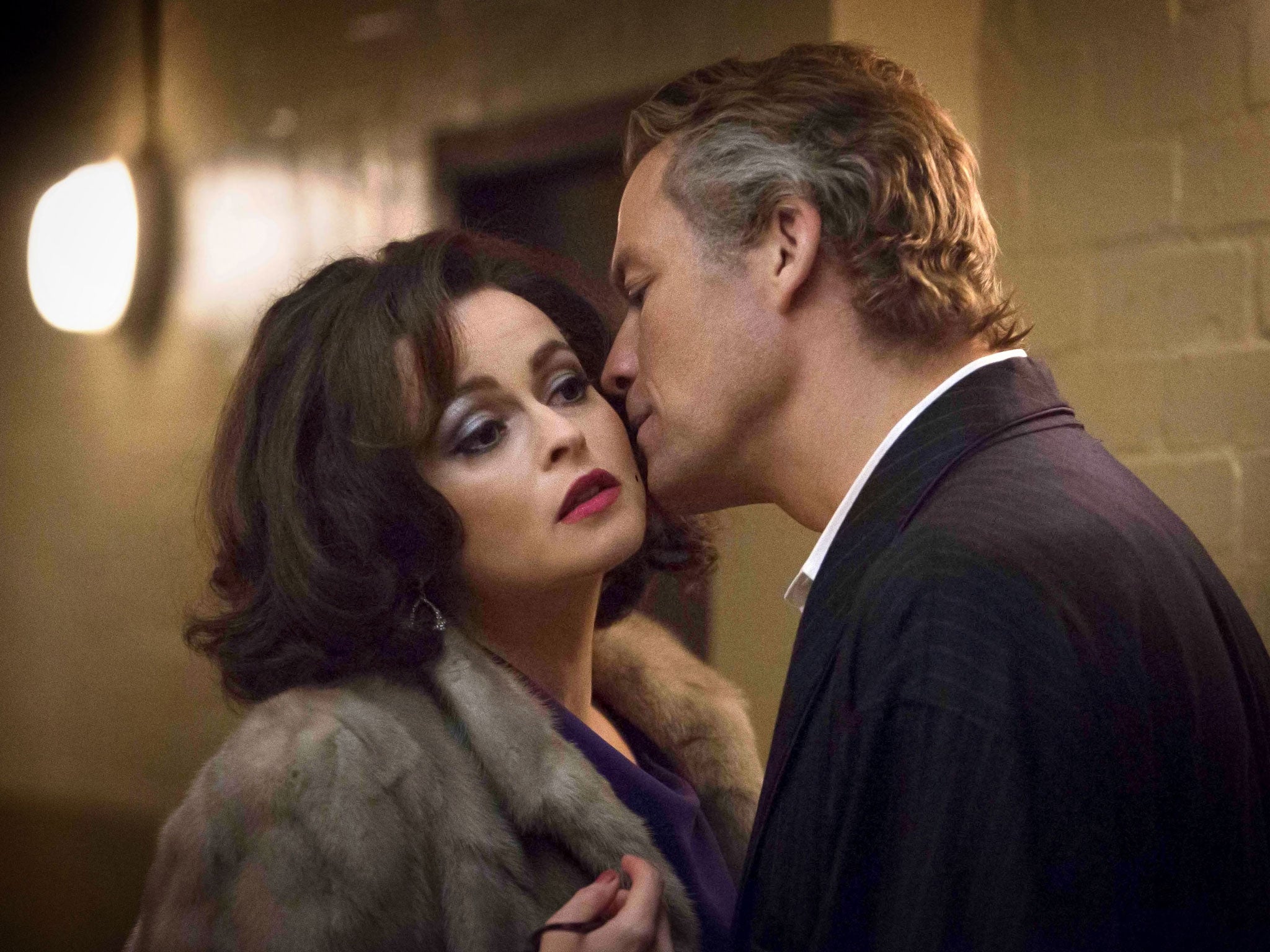 Helena Bonham Carter as Elizabeth Taylor and Dominic West as Richard Burton in BBC4's new drama 'Burton & Taylor'