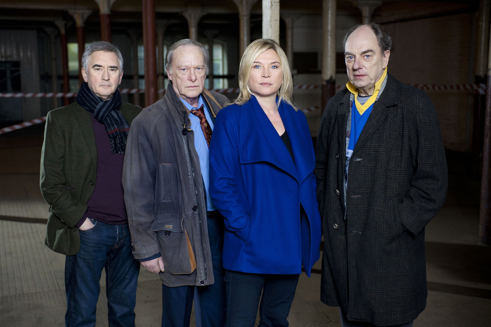 Steve McAndrew (DENIS LAWSON), Gerry Standing (DENNIS WATERMAN), Detective Superintendent Sandra Pullman (AMANDA REDMAN), Brian Lane (ALUN ARMSTRONG) in New Tricks