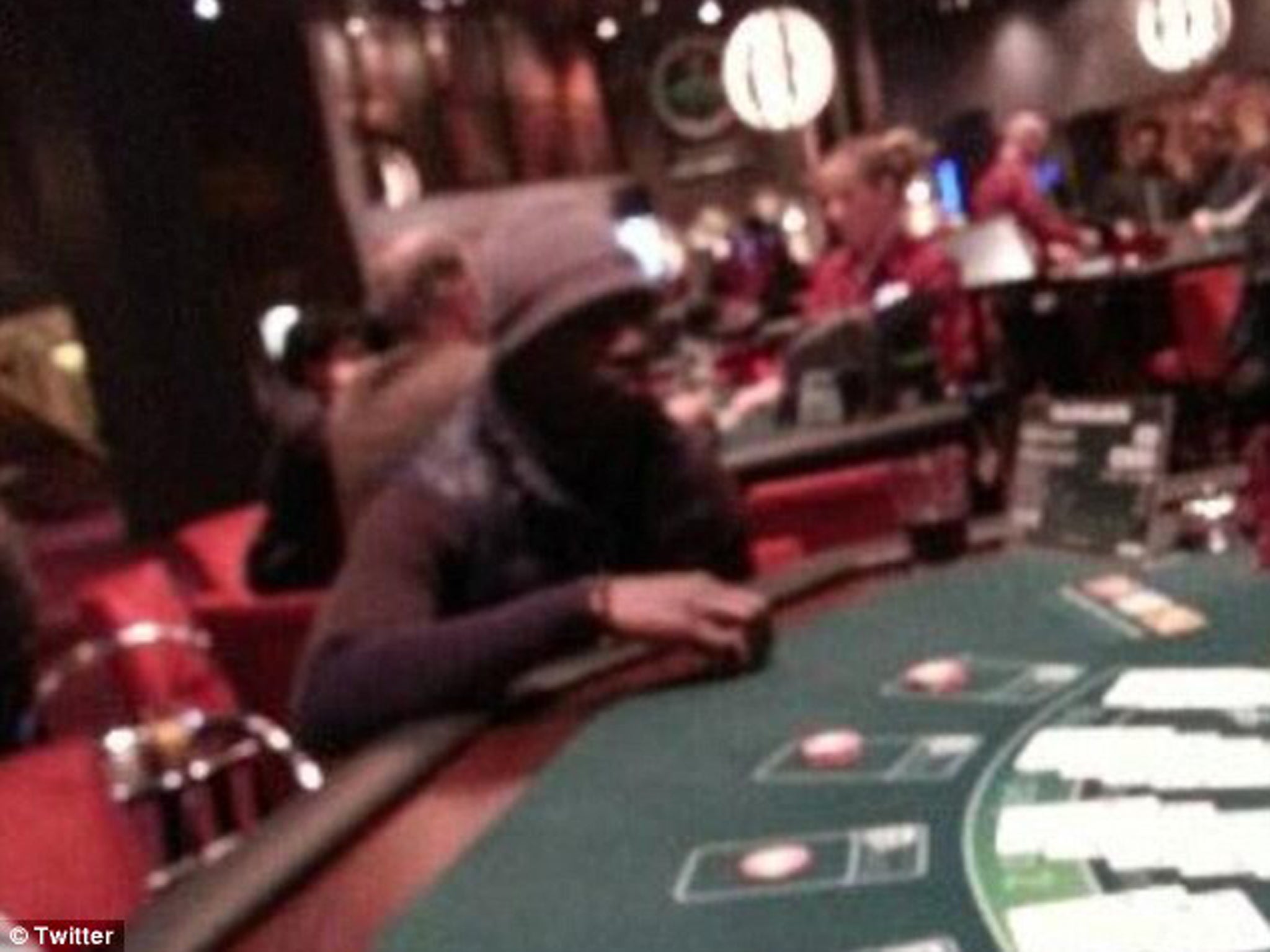 Papiss Demba Cisse is allegedly spotted in a casino gambling