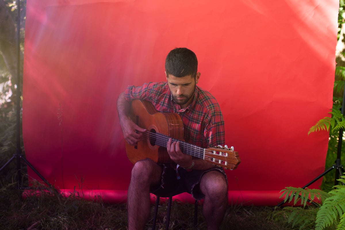 A founder member of Mercury-nominated Portico Quartet, Nick Mulvey played Latitude in a solo capacity