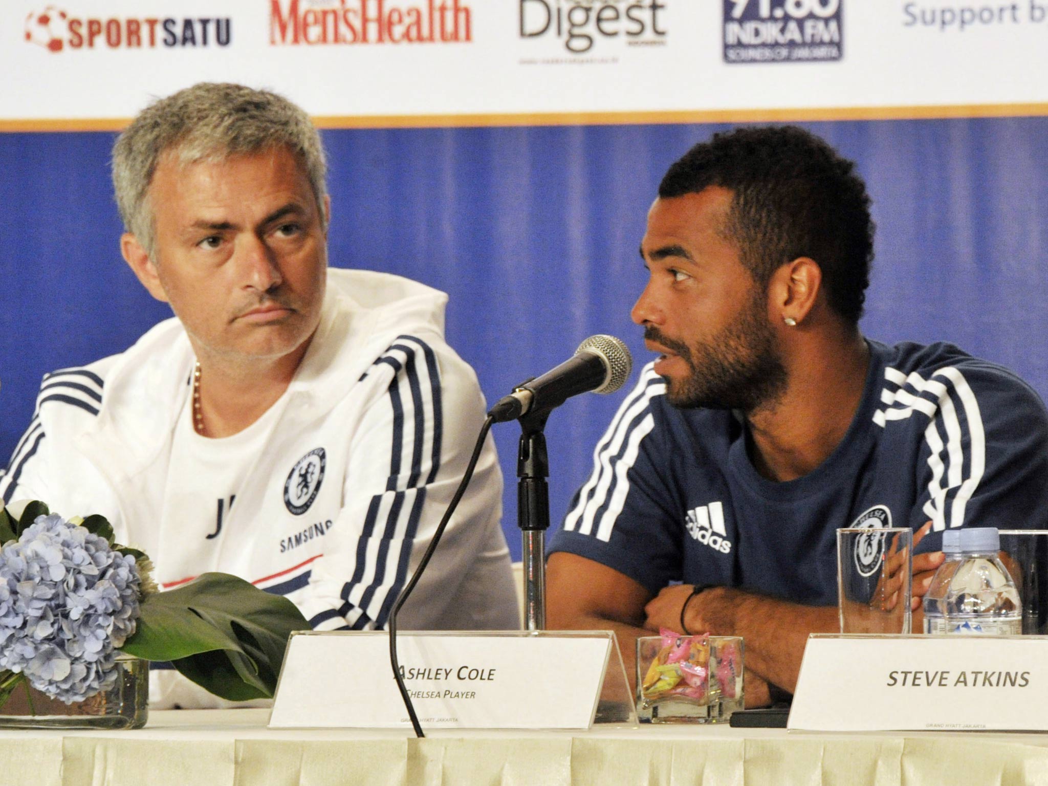 Jose Mourinho and Ashley Cole