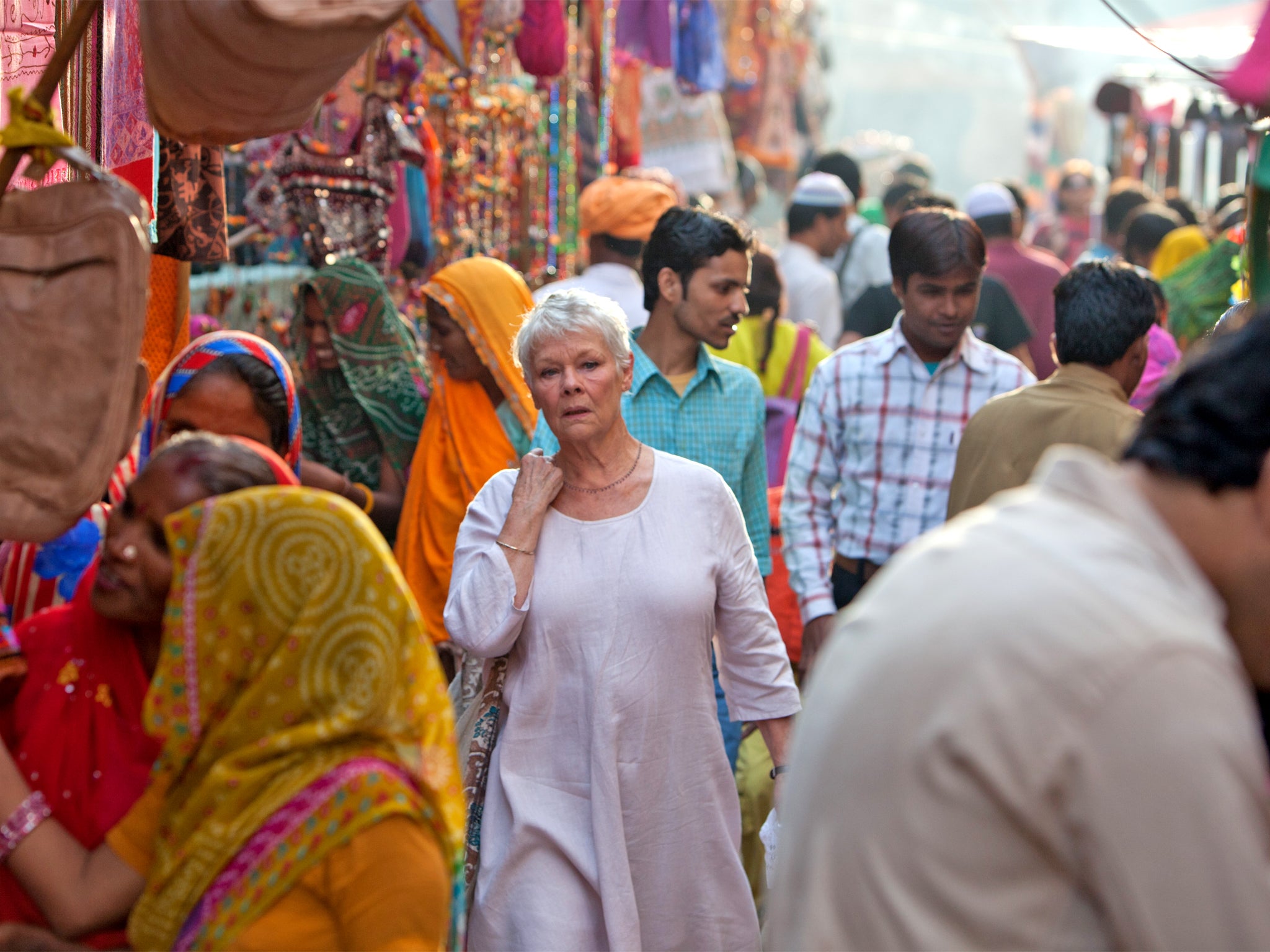 Judi Dench in The Best Exotic Marigold Hotel