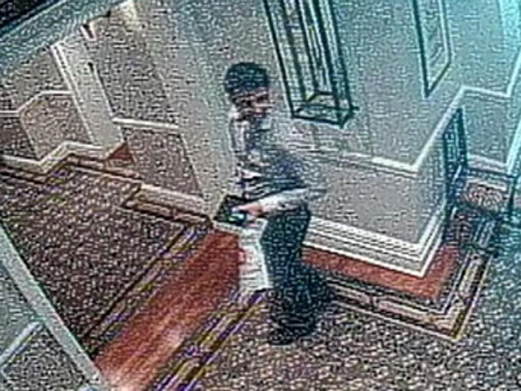 CCTV footage of Shrien Dewani at the hotel