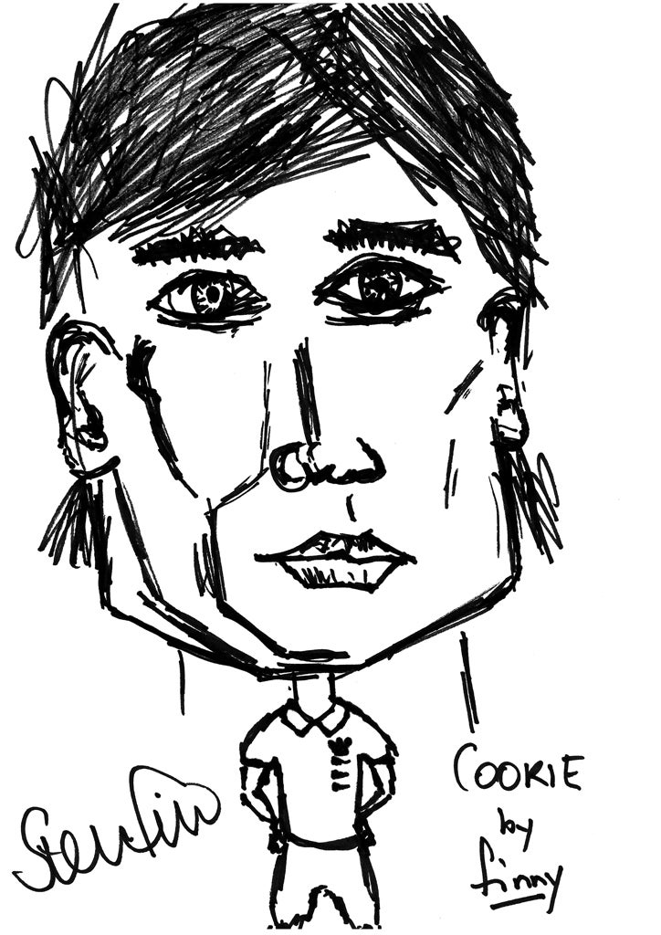 Alastair Cook by Steve Finn