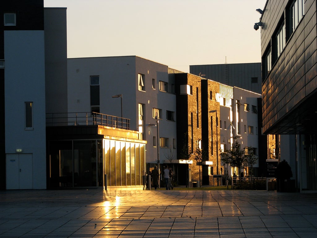 The main thoroughfare of Queen Margaret University