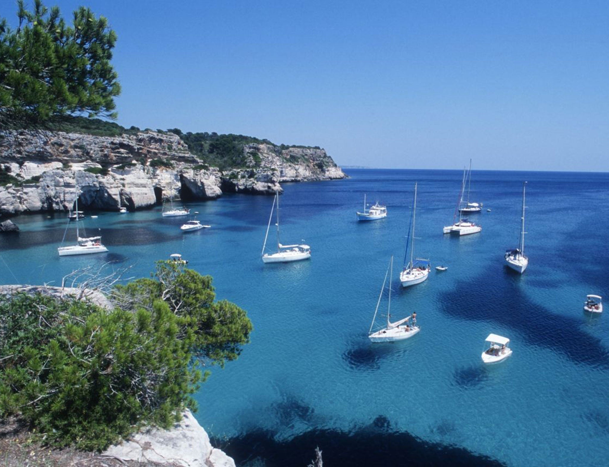 Cala Macaralleta - accessible only on foot - is one of Menorca's finest beaches