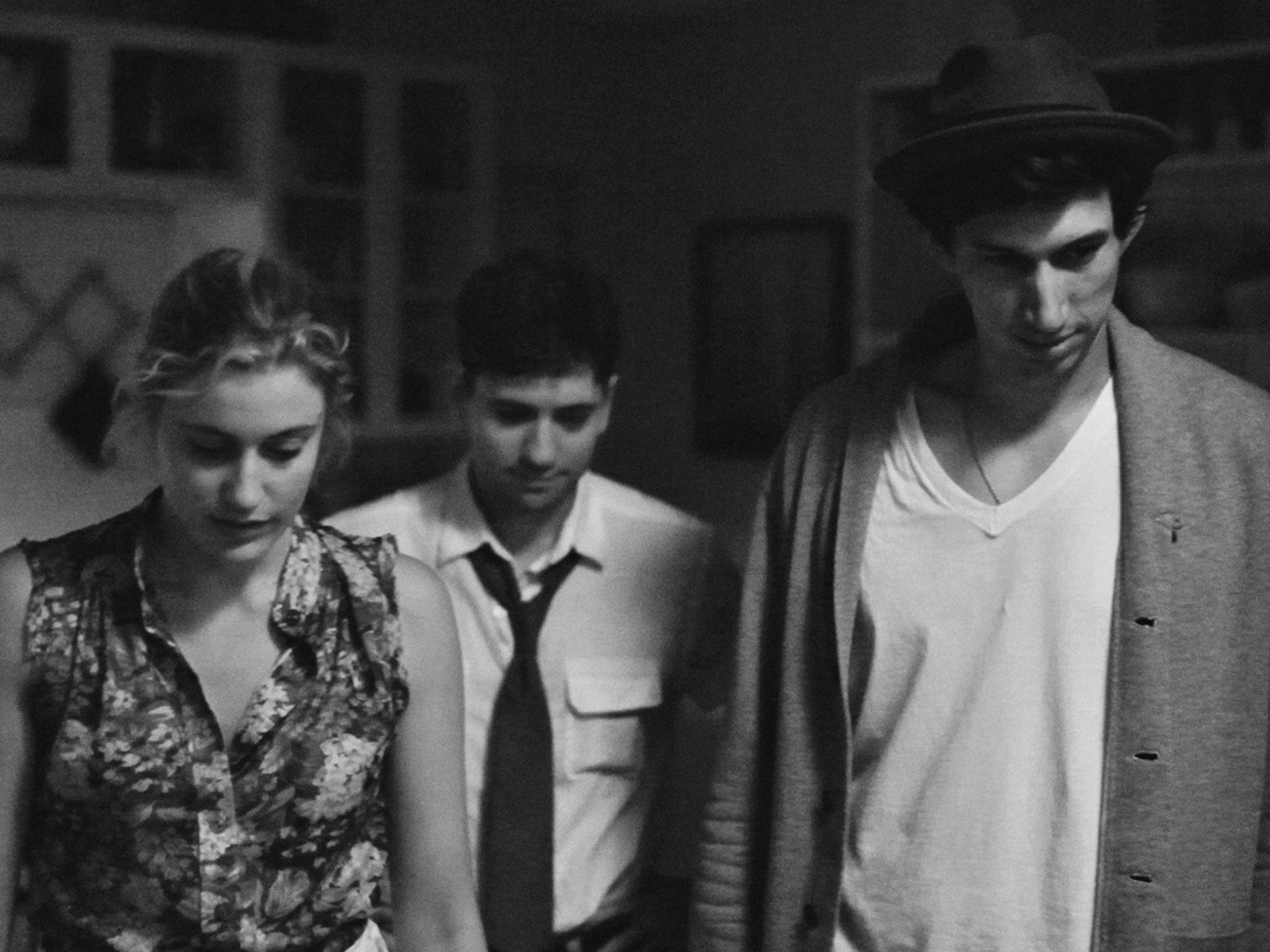 Don’t Look Down: Greta Gerwig, Michael Zegen and Adam Driver play the flatmates in ‘Frances Ha’