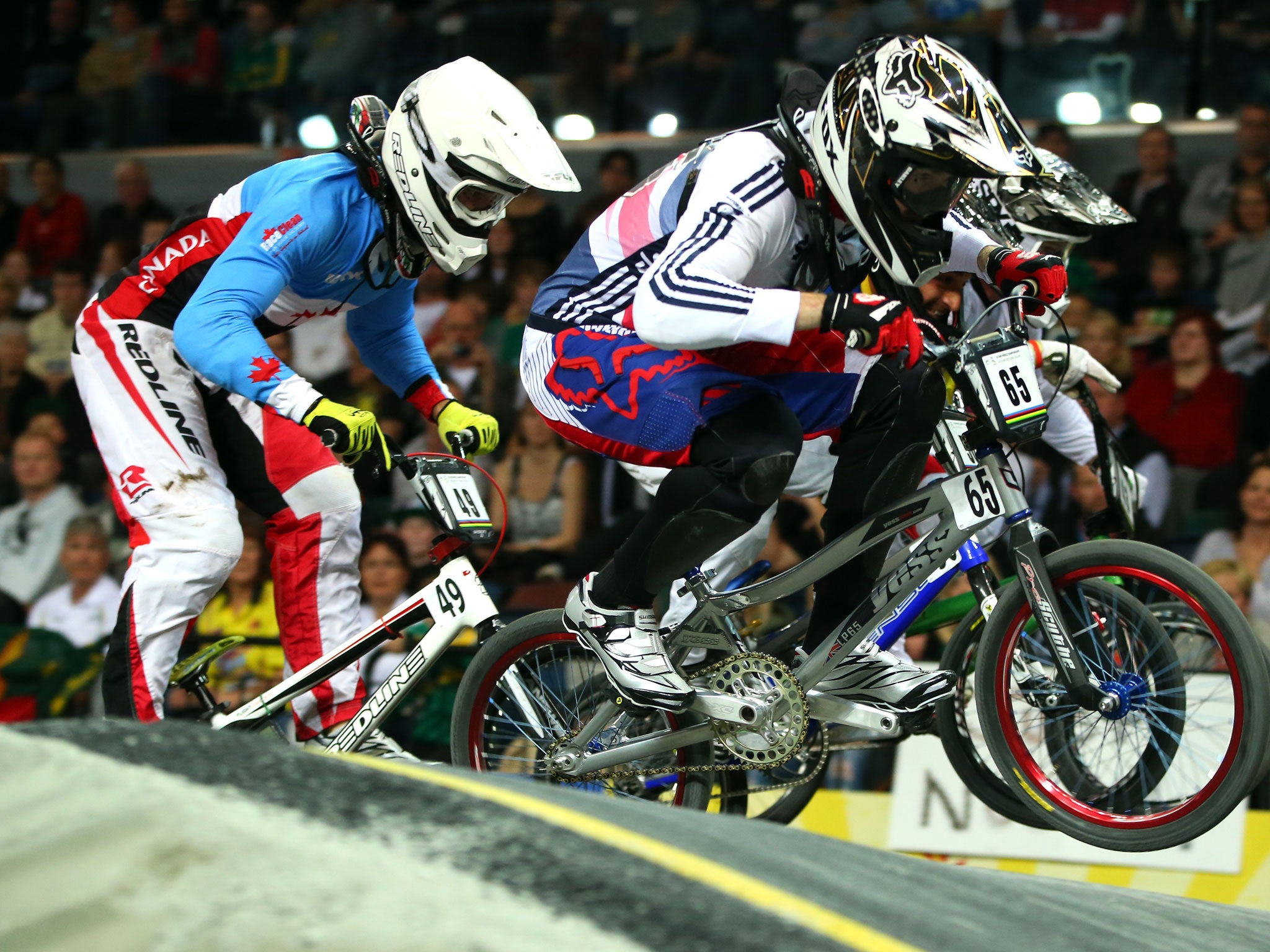 Liam Phillips on his way to winning the world title in New Zealand