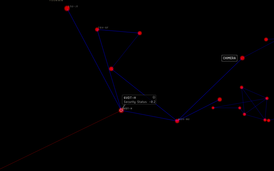 The system map for 6VDT-H looks pretty quiet now.