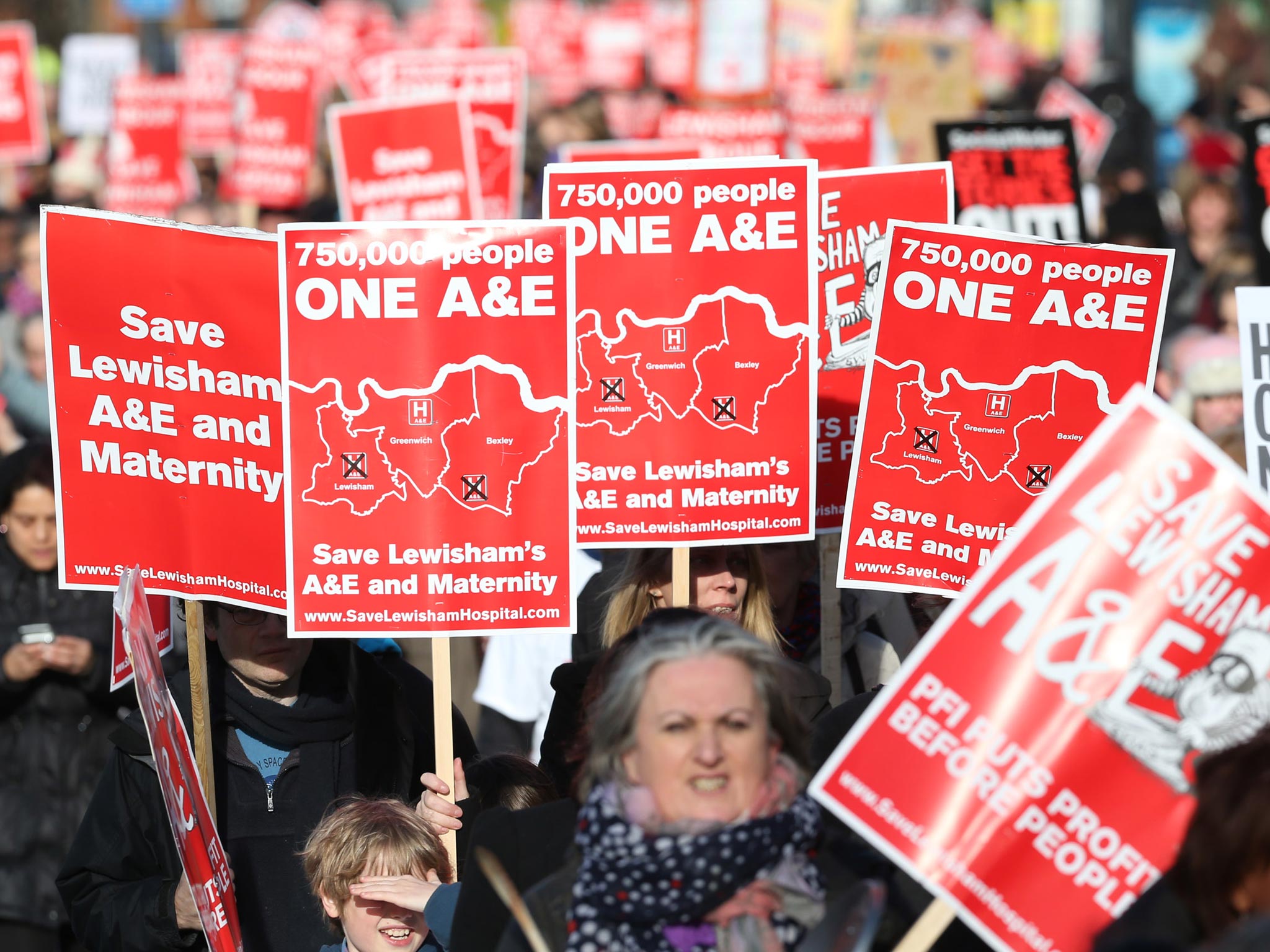 Plans to slash services at a successful London hospital have been declared unlawful