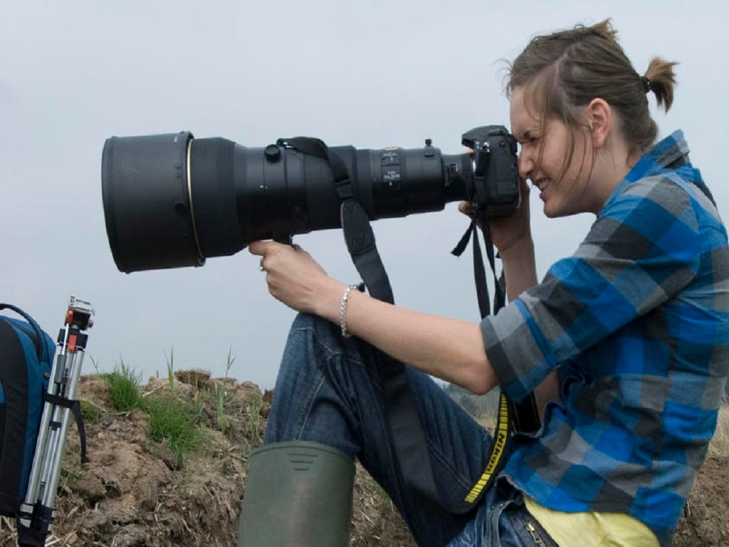 A Falmouth University photography student developing her skills