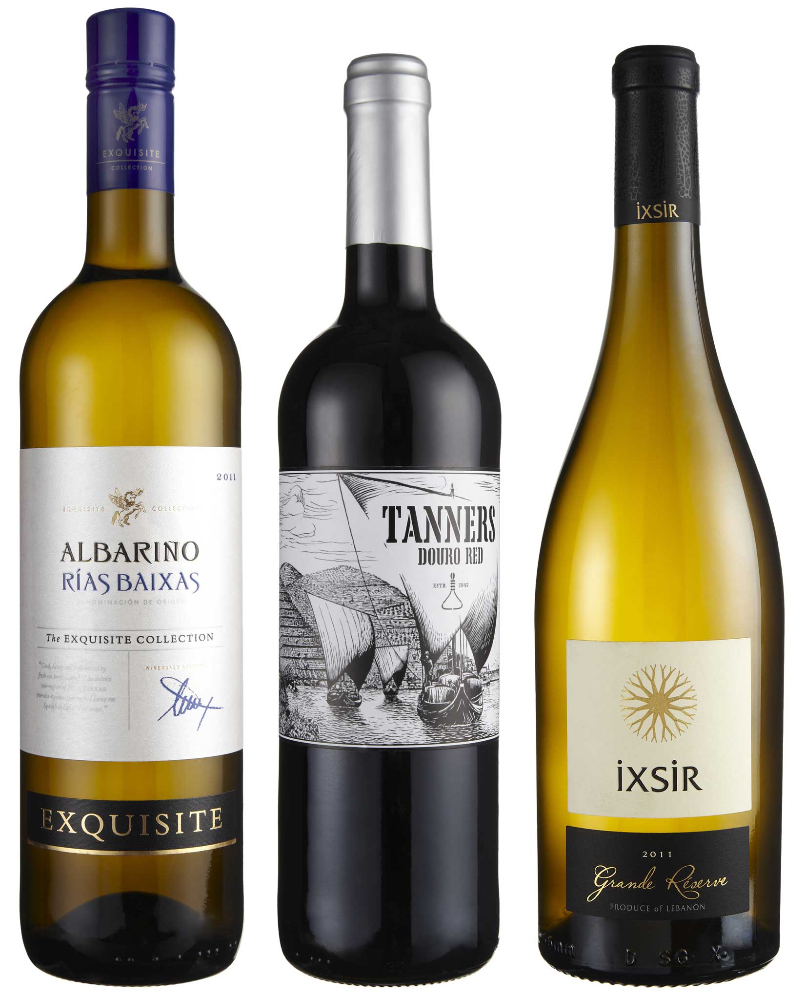 Albarino Rias Baixas 2011; Tanners Douro Red; Ixsir Grande Reserve White 2011