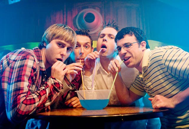 <p>James Buckley, Blake Harrison, Joe Thomas and Simon Bird starred in Noughties sitcom ‘The Inbetweeners’</p>