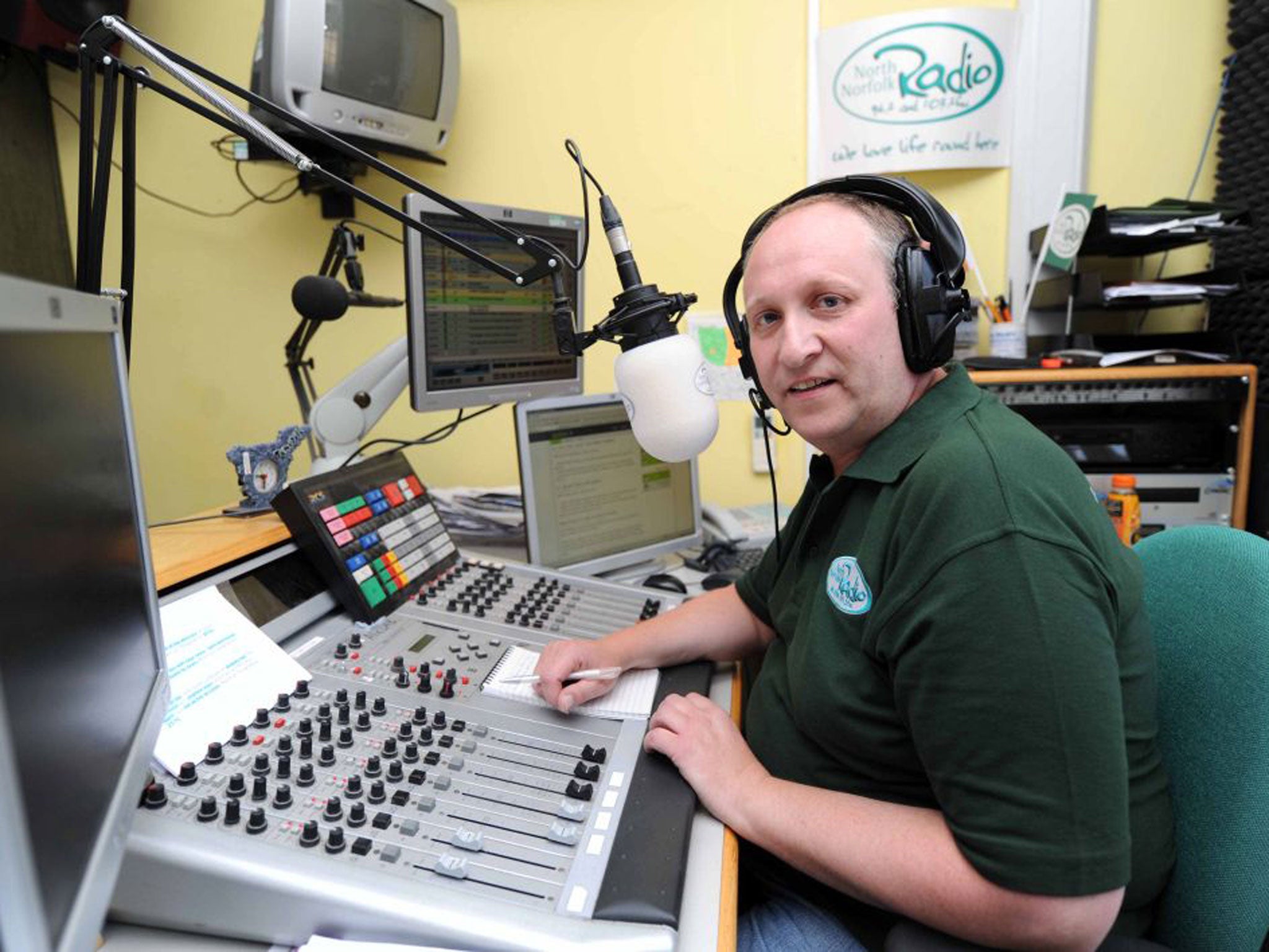 DJ Graham Lewis, aka the real Alan Partridge, who works for North Norfolk Radio