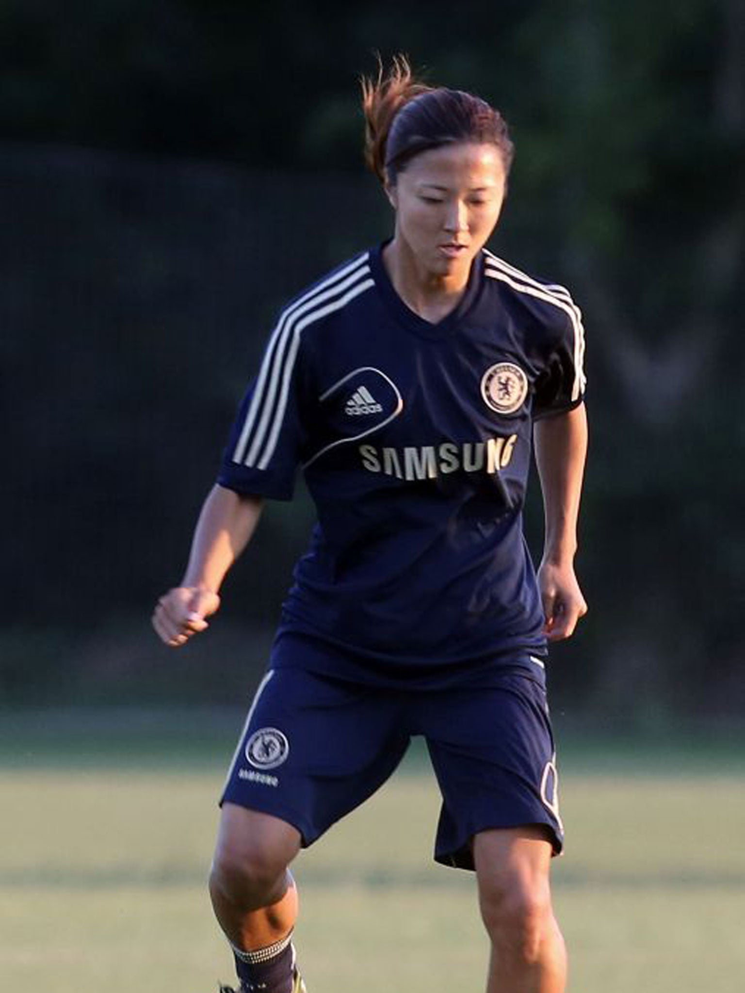 Yuki Ogimi at Chelsea’s training ground at Cobham