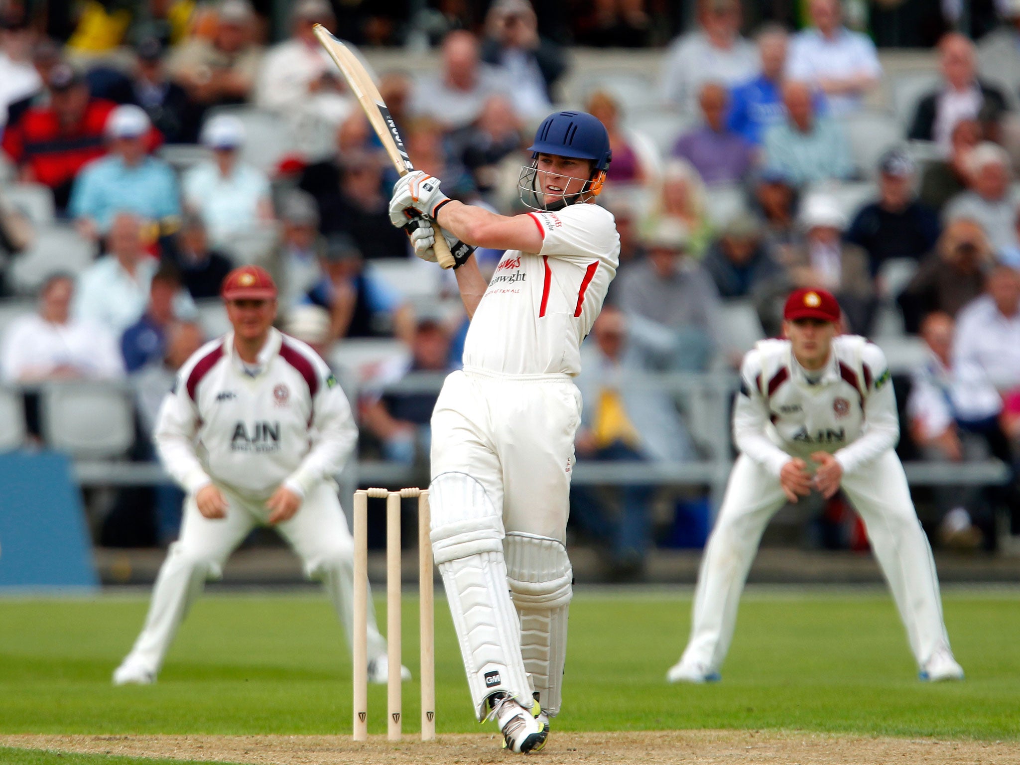 Luis Reece, the 22-year-old opener for Lancashire