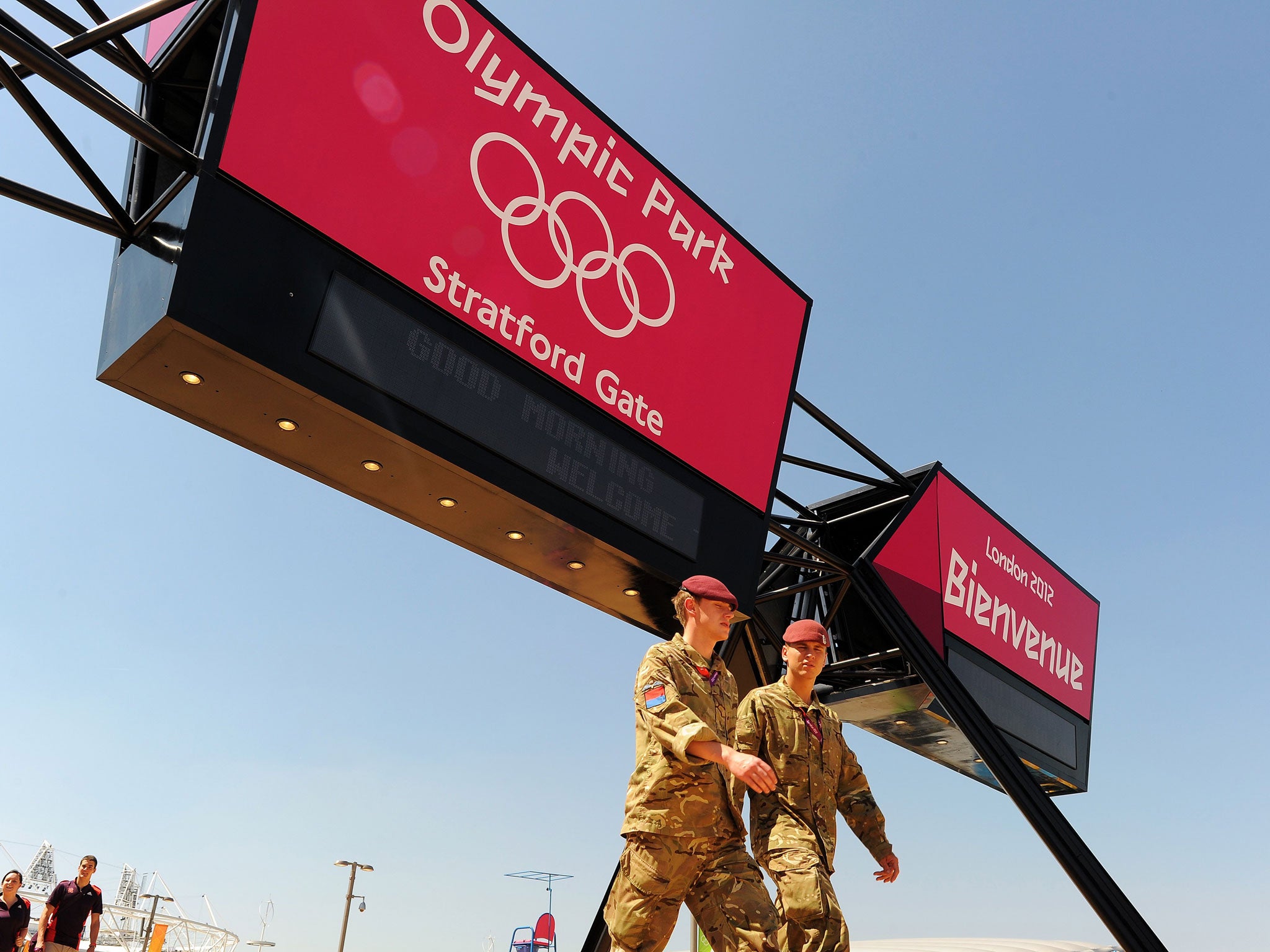 Extra military personnel had to be deployed following a last-minute recruitment meltdown at last year's Olympic Games.