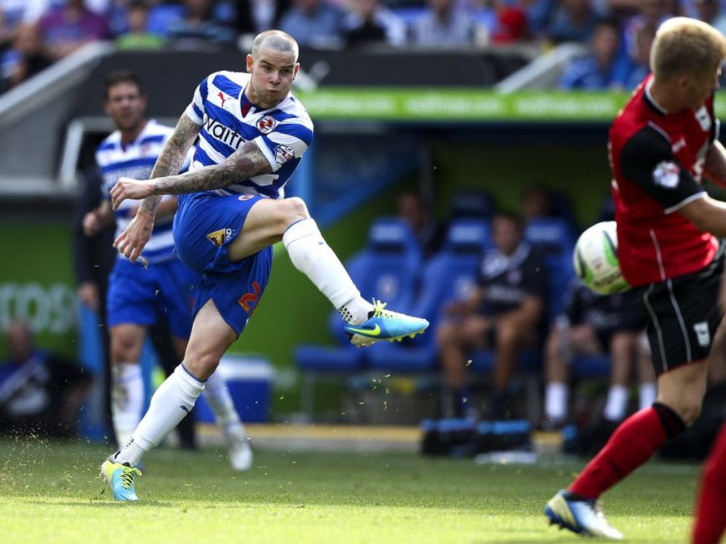 Danny Guthrie hits home Reading's winner