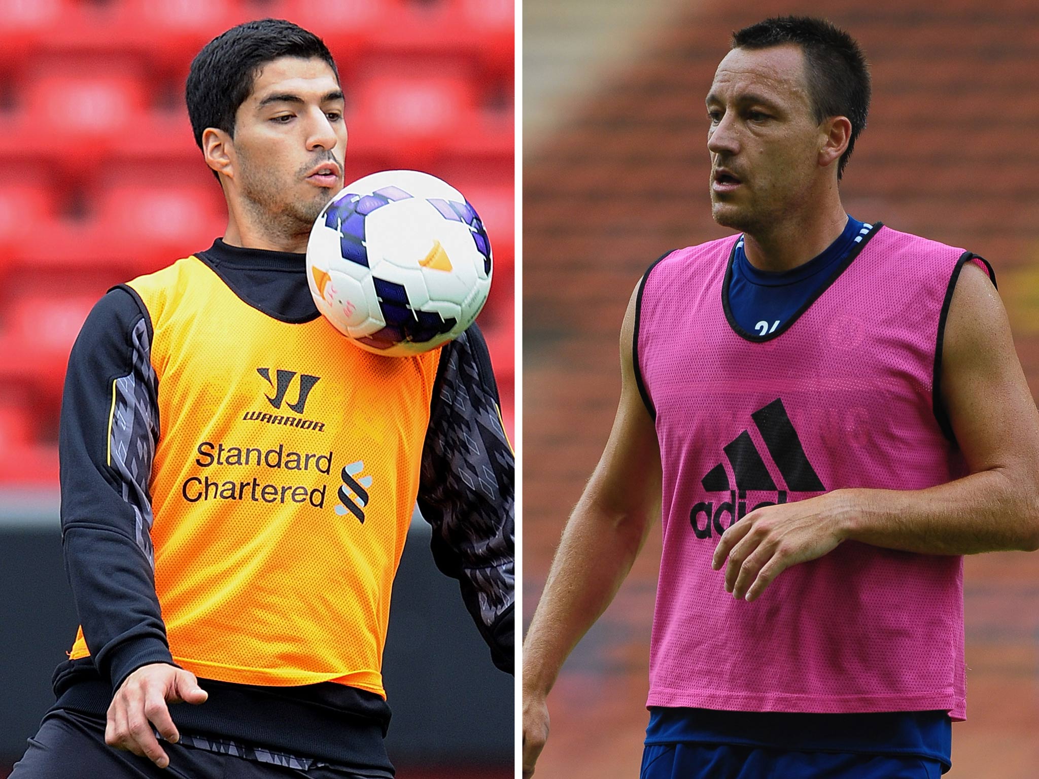 Luis Suarez and John Terry