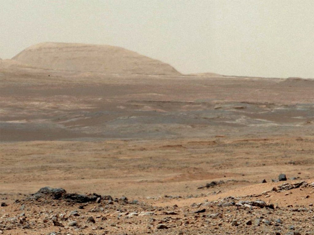 Mars as seen by the Curiosity rover (NASA)