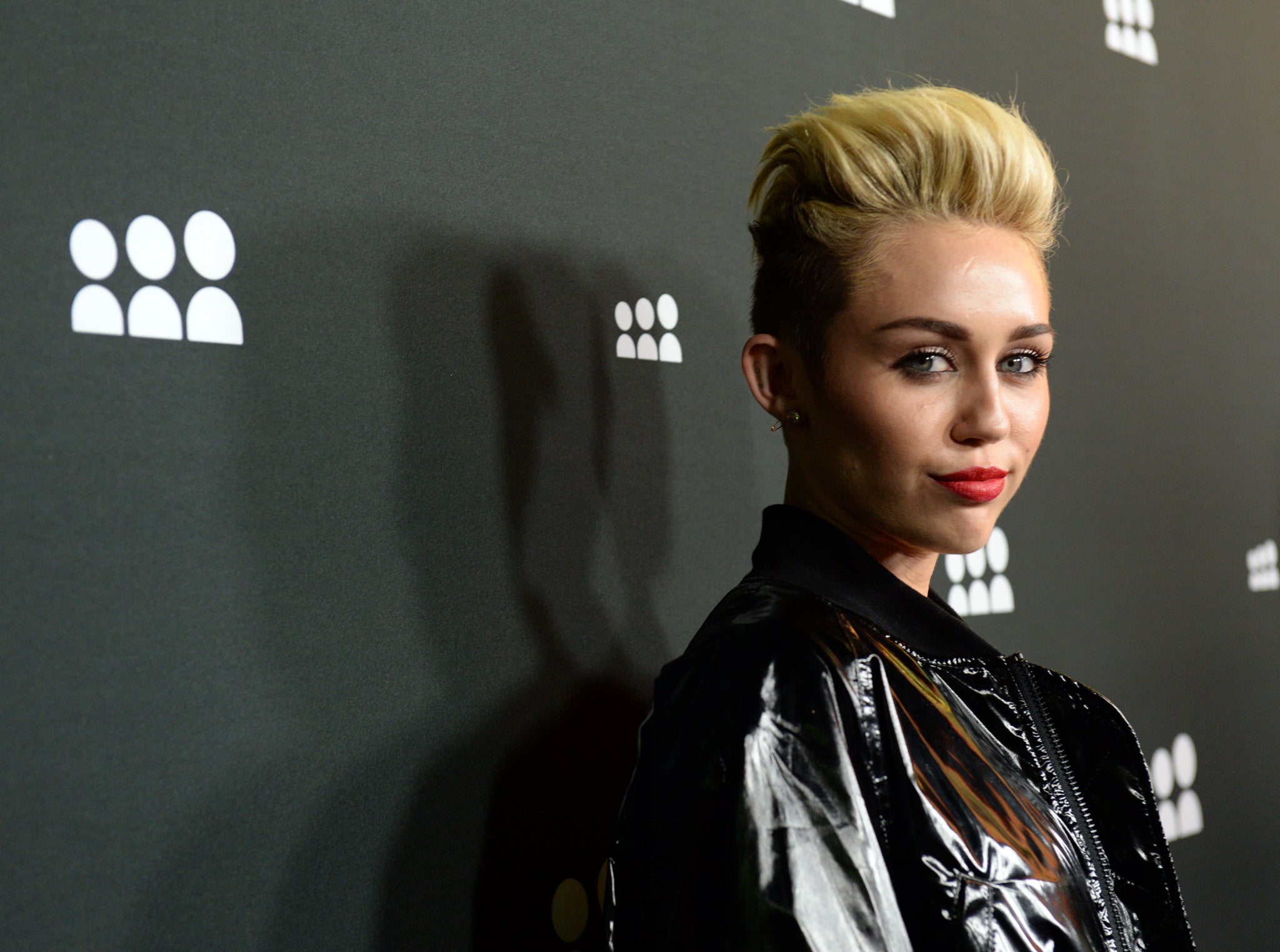 US singer Miley Cyrus looks set for her debut UK number one single