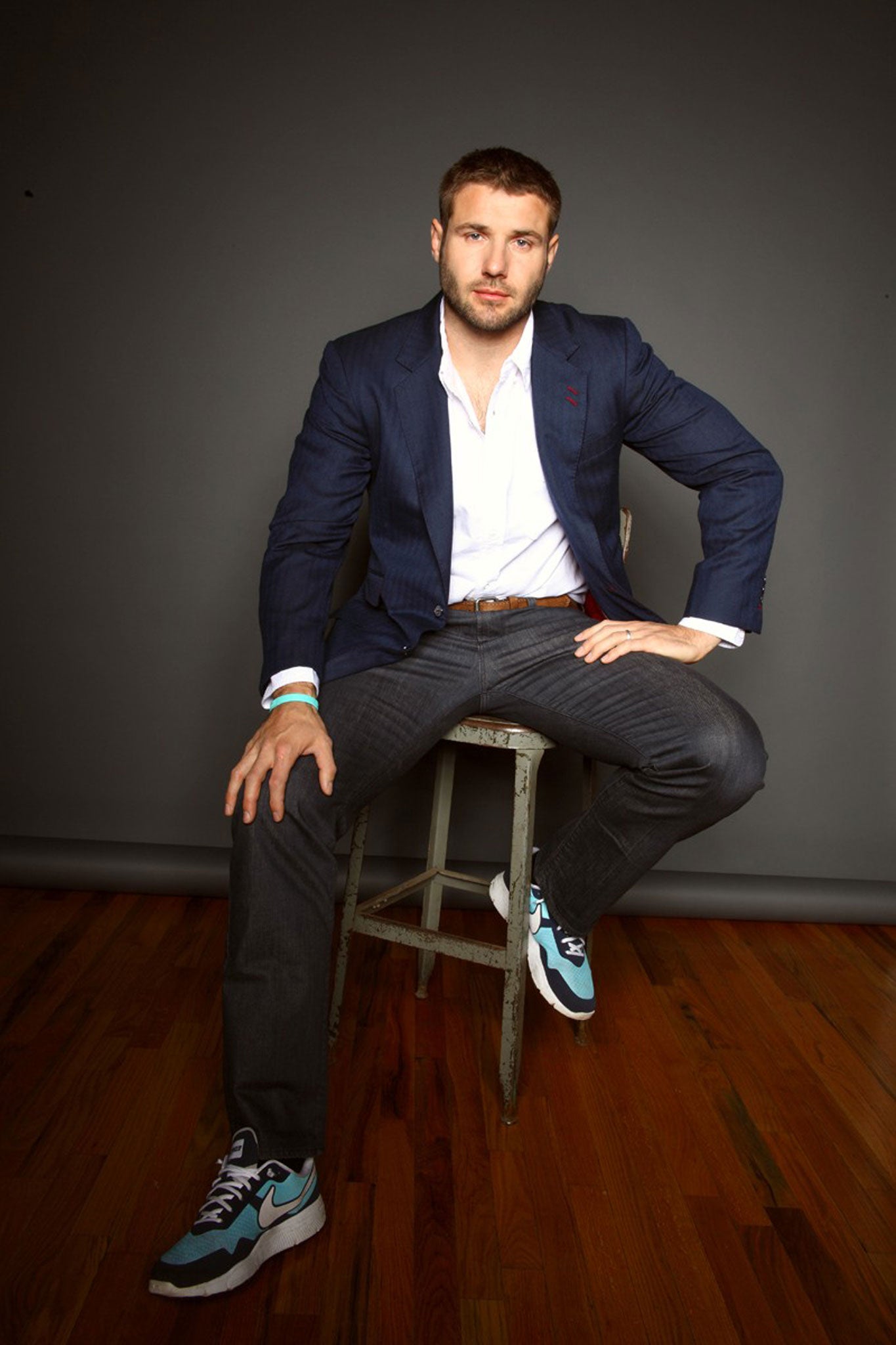 Cohen says: 'When I was younger, I liked to be active on holiday. Then, as my career kicked in I actually liked to just sit around. Now I'm retired, it's reversed again, so I'm up keeping the kids entertained all the time.'